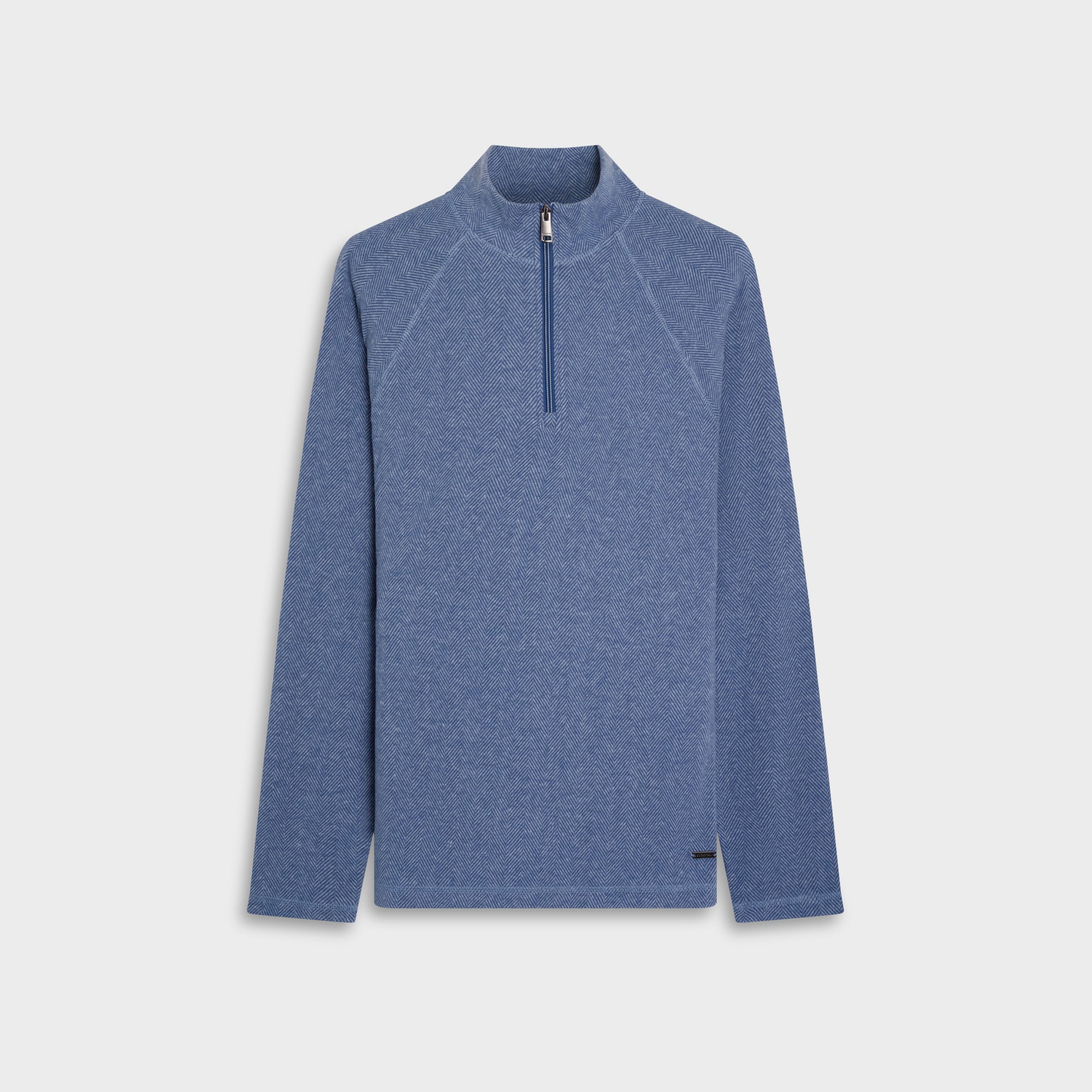 Chevron Quarter-Zip Pullover