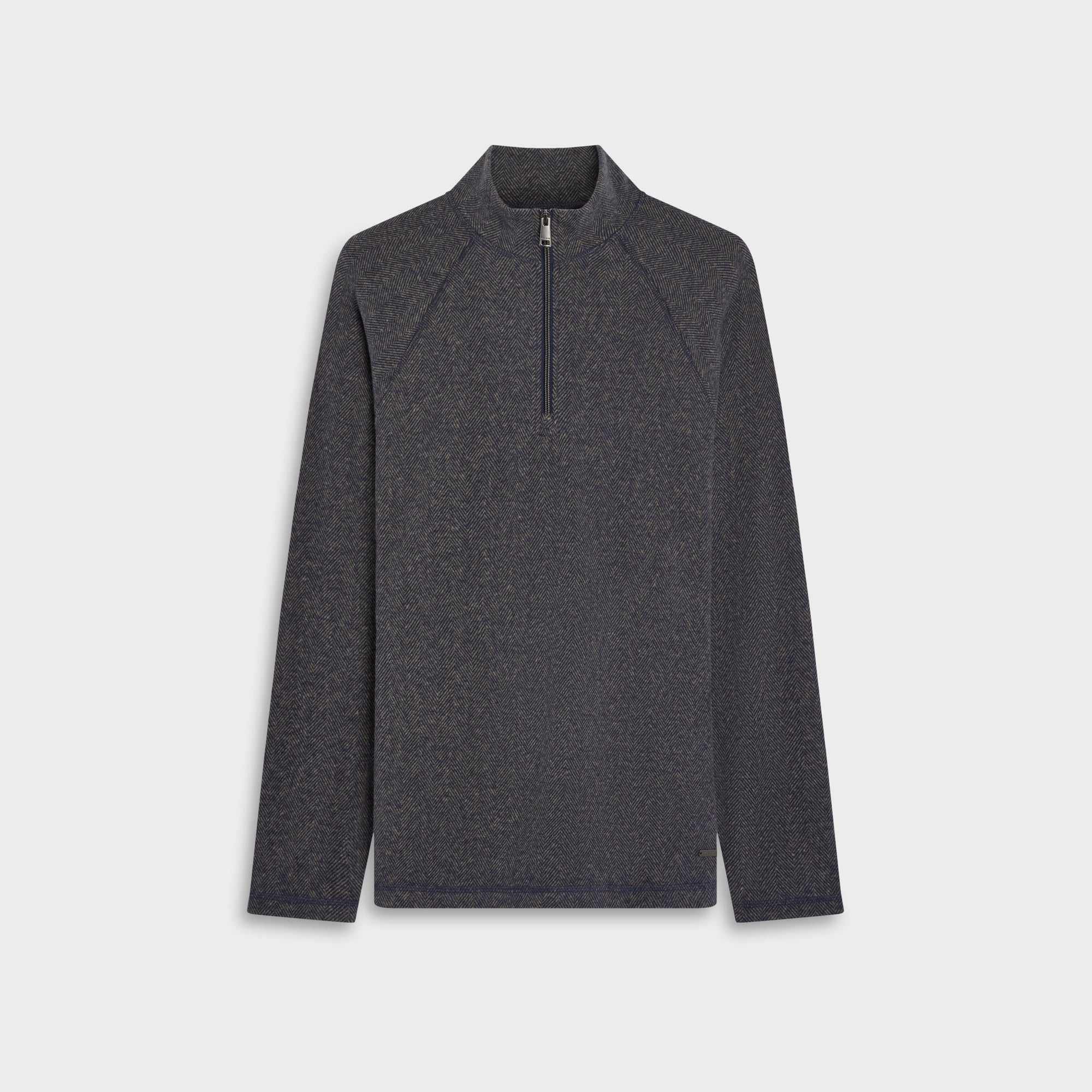 Chevron Quarter-Zip Pullover