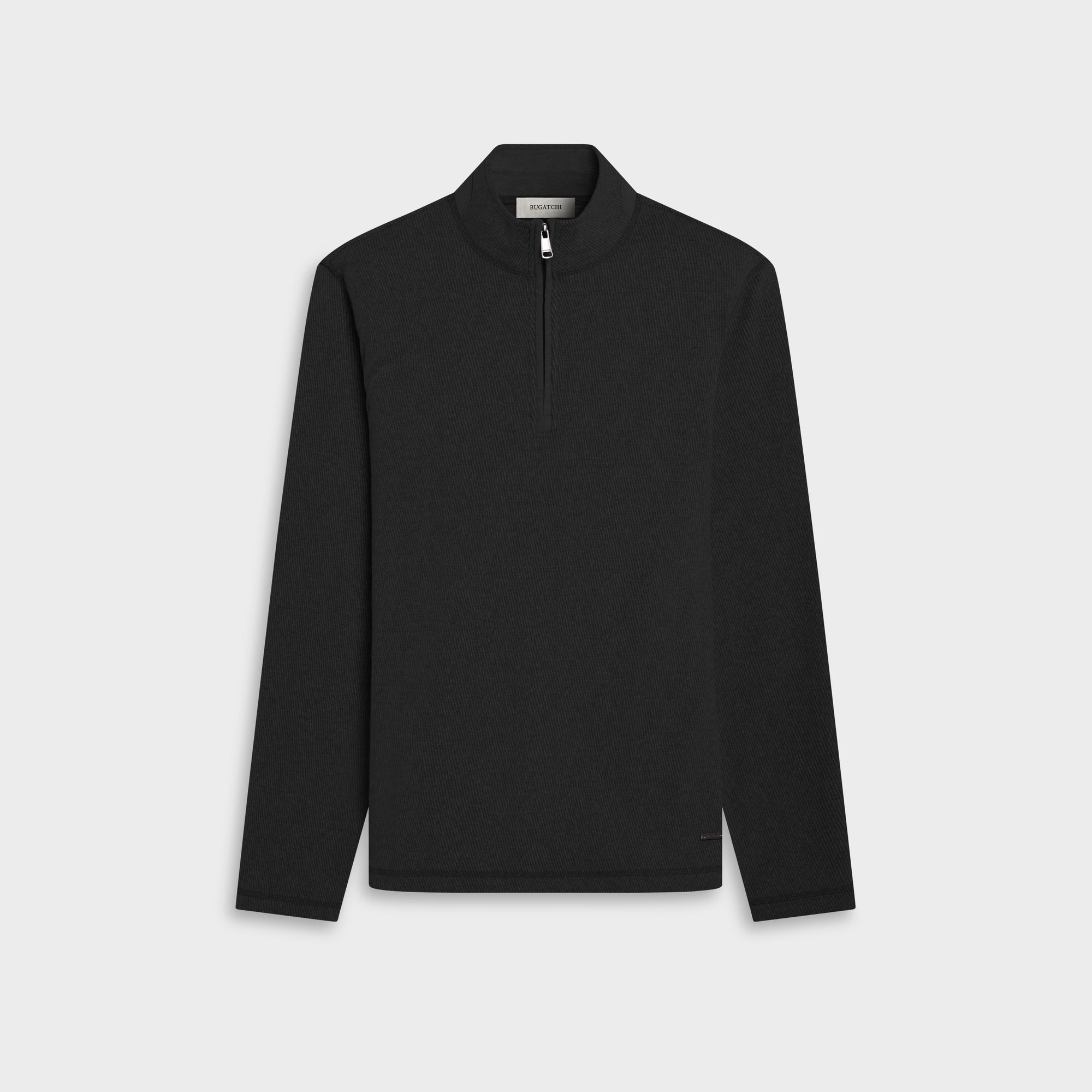 Micro Stripe Quarter-Zip Pullover
