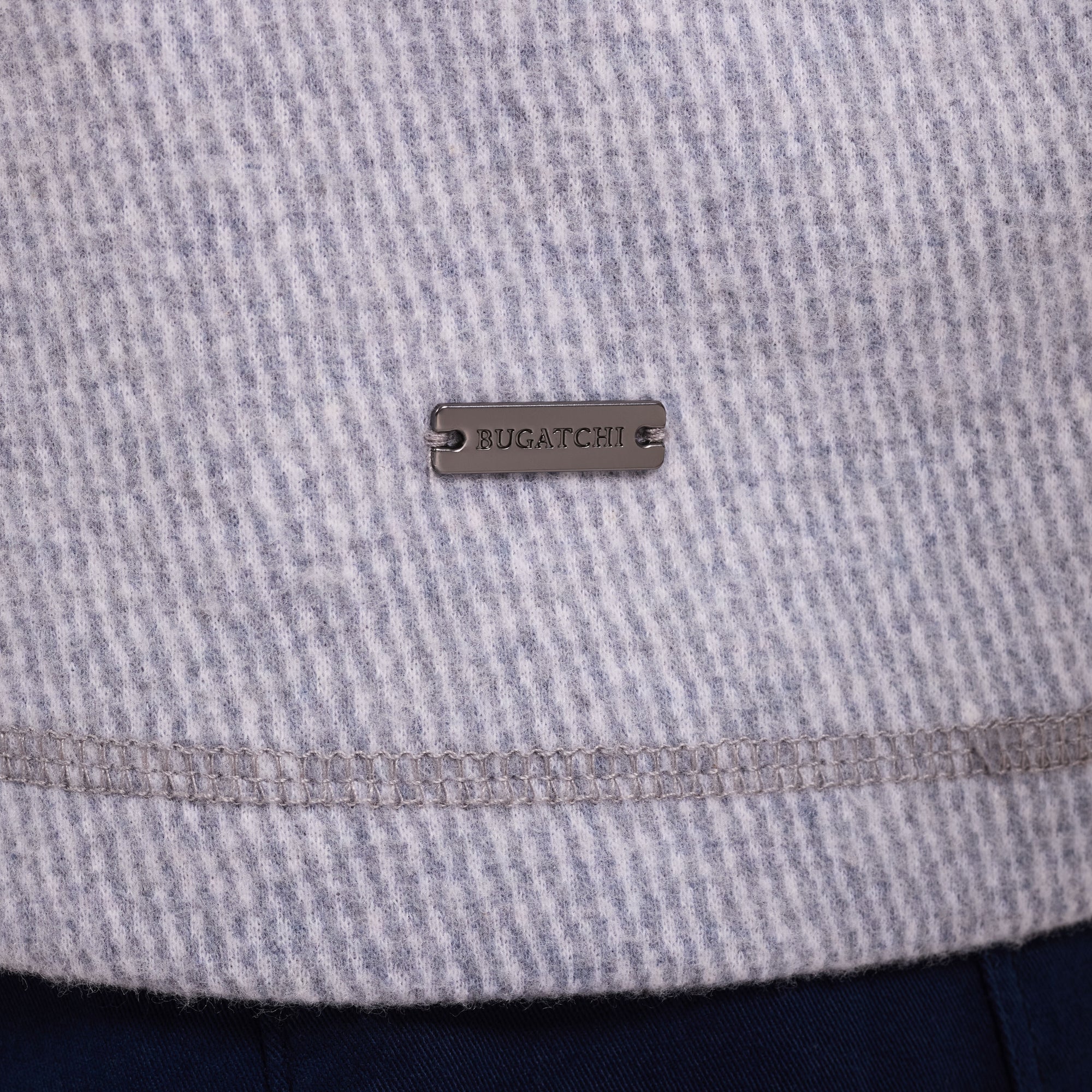 Micro Stripe Quarter-Zip Pullover