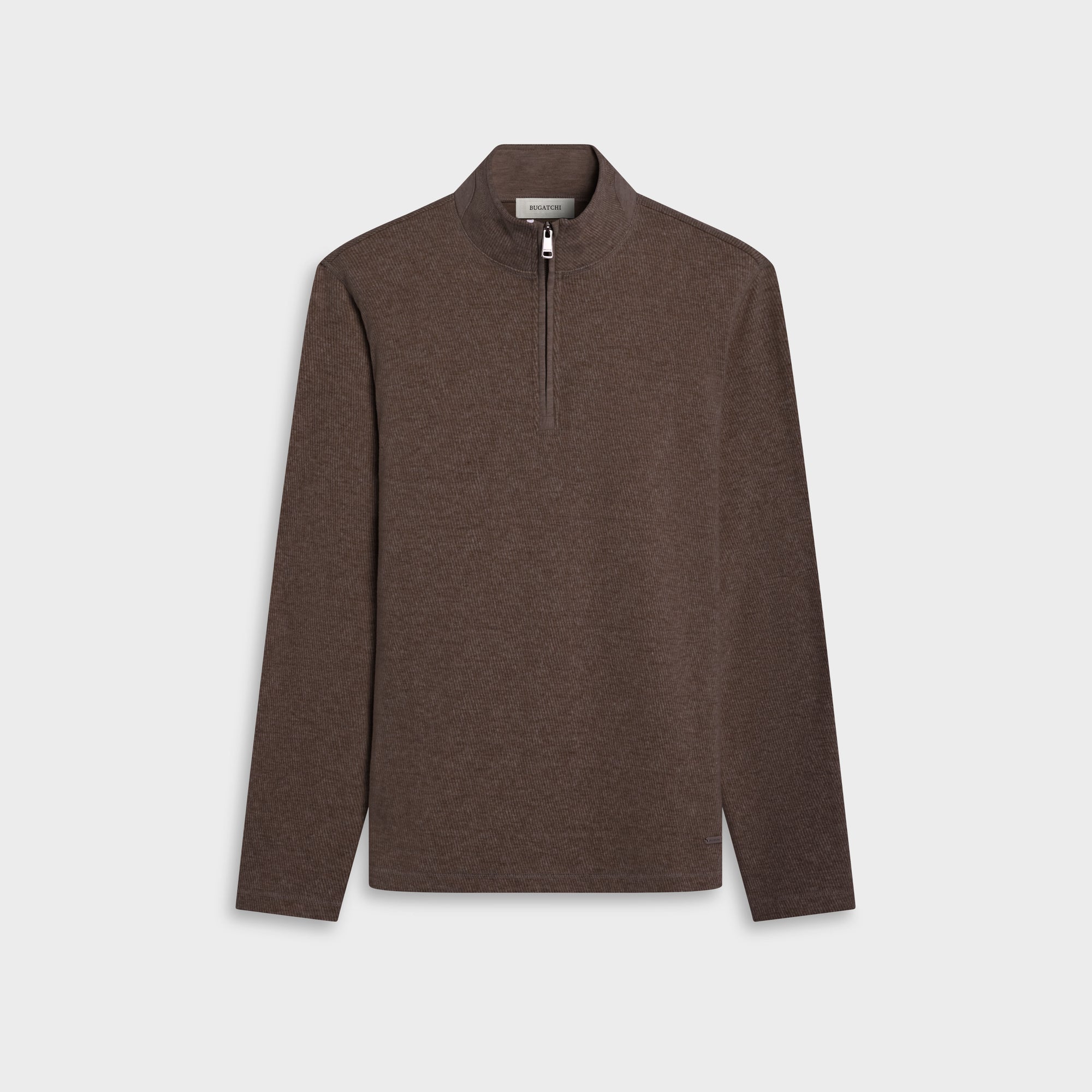 Micro Stripe Quarter-Zip Pullover