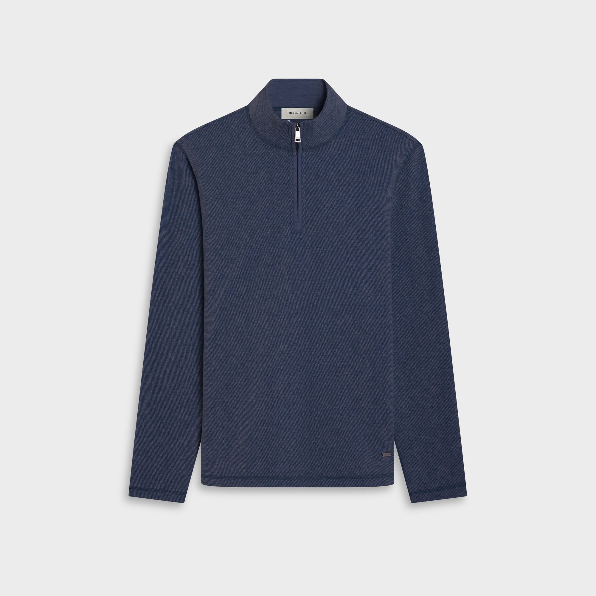 Micro Stripe Quarter-Zip Pullover