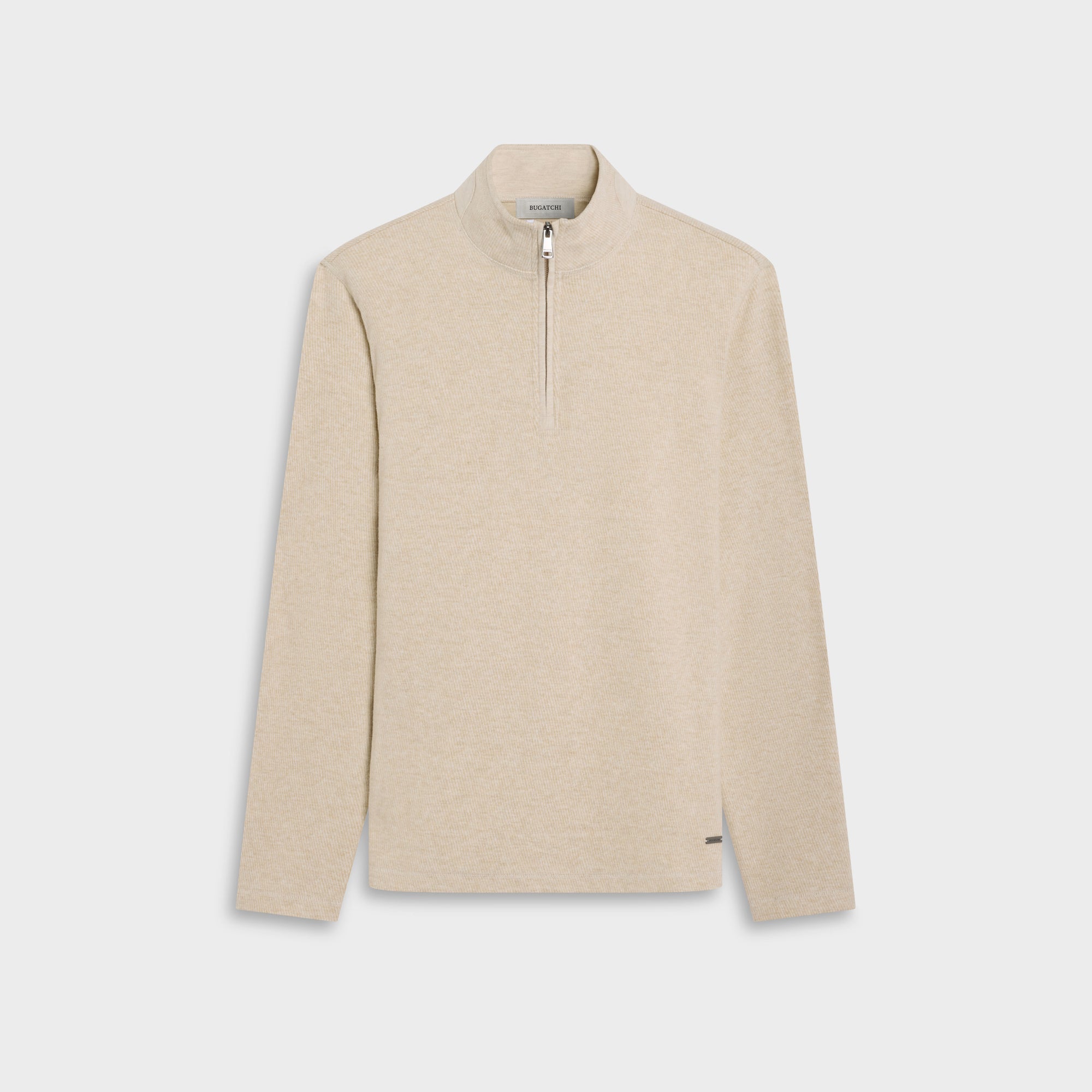 Micro Stripe Quarter-Zip Pullover