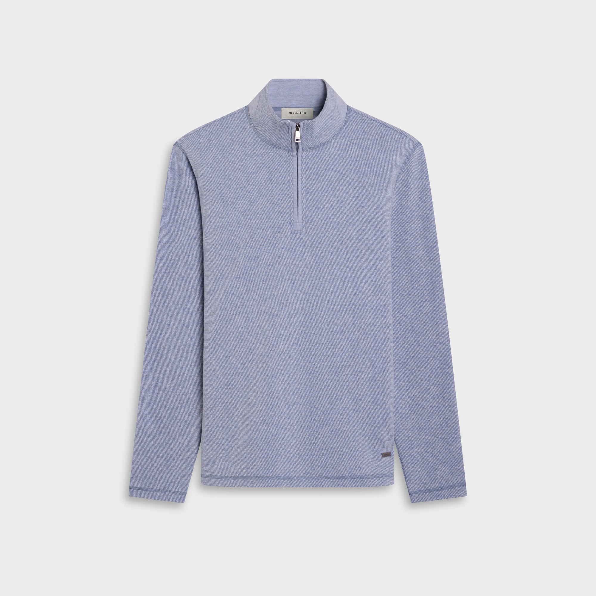 Micro Stripe Quarter-Zip Pullover