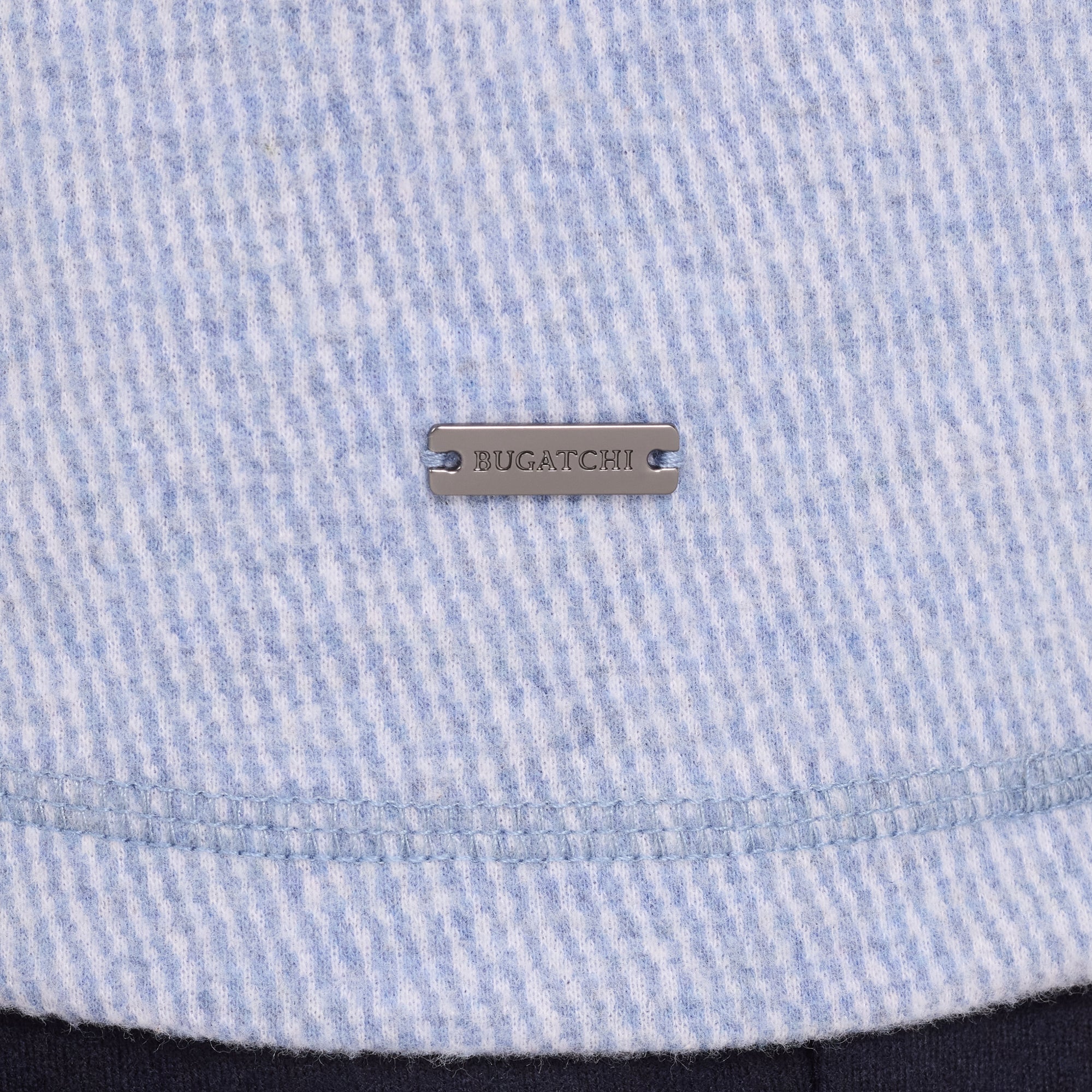Micro Stripe Quarter-Zip Pullover