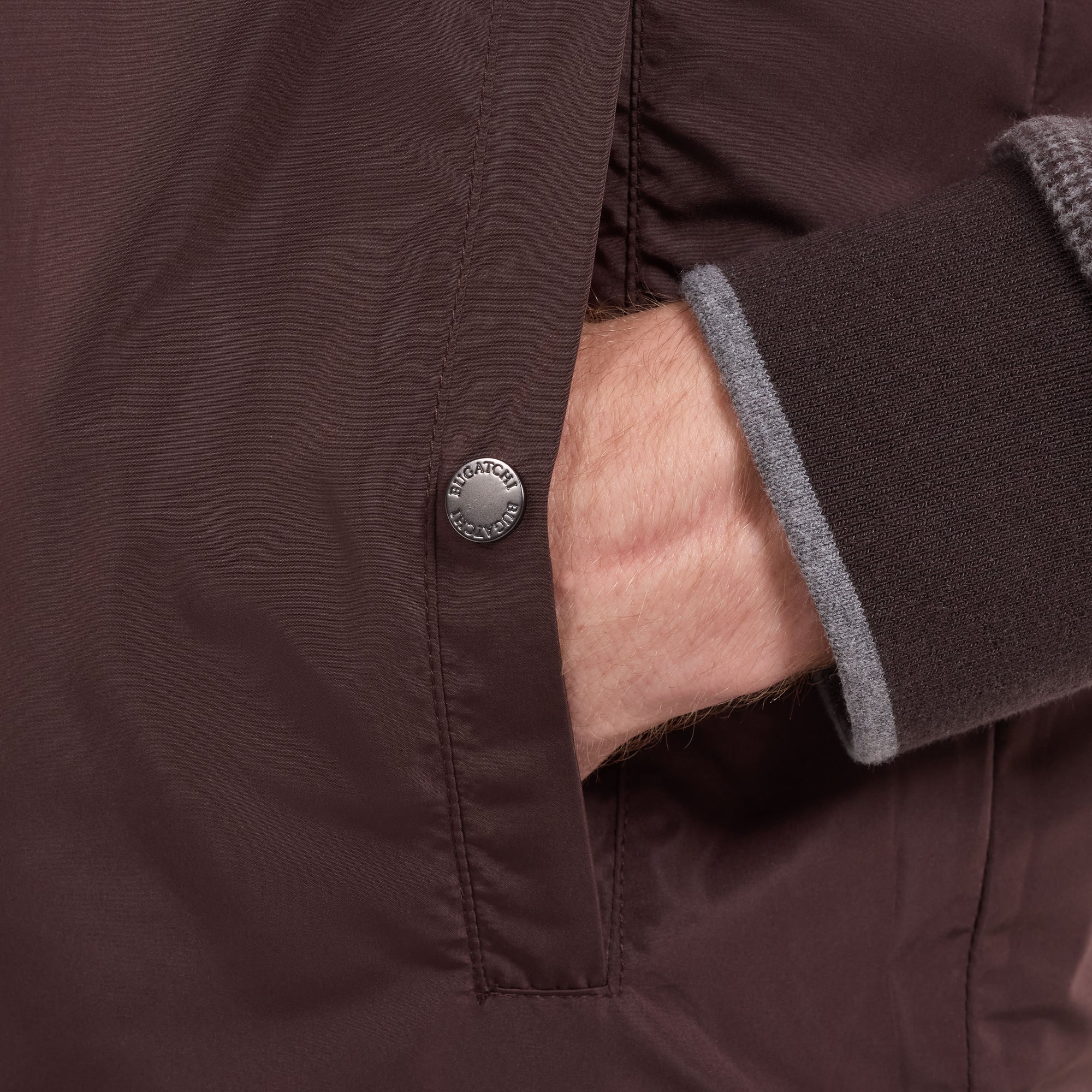 Reversible Micro Stripe Zip Knit Vest