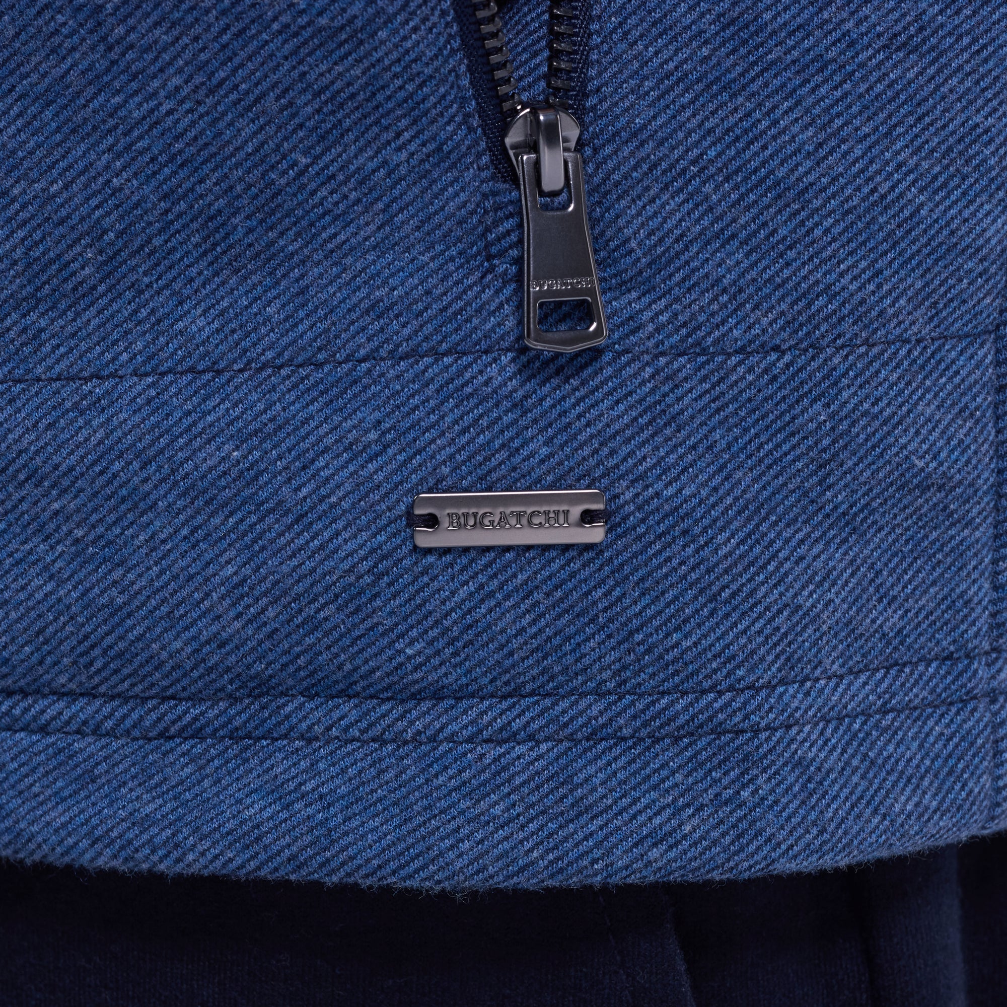 Reversible Micro Stripe Zip Knit Vest