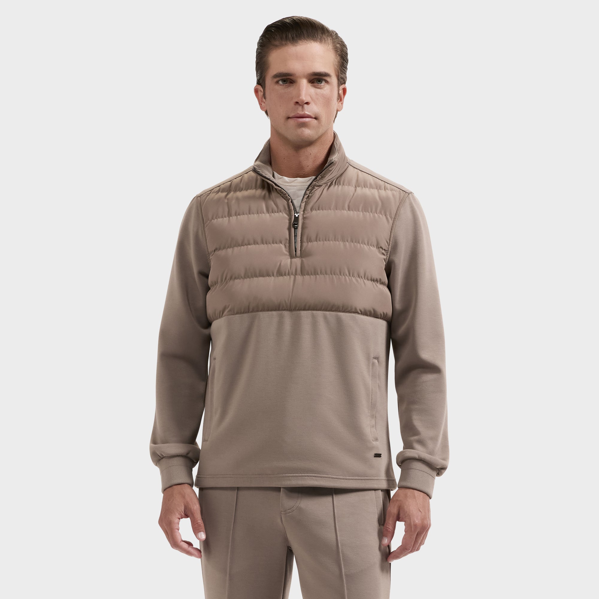 Soft Touch Quilted Performance Quarter-Zip Pullover