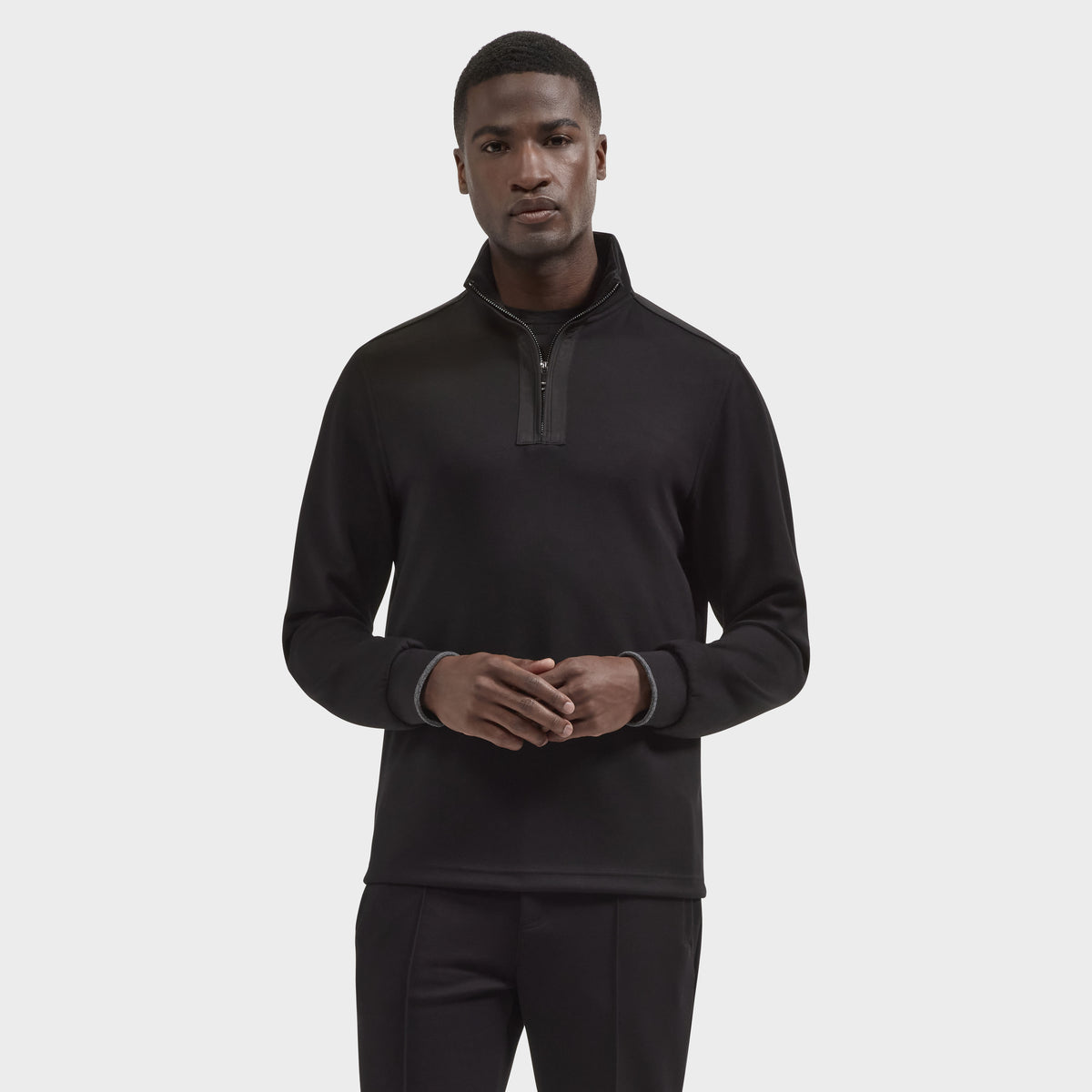 Soft Touch Solid Quarter-Zip Pullover
