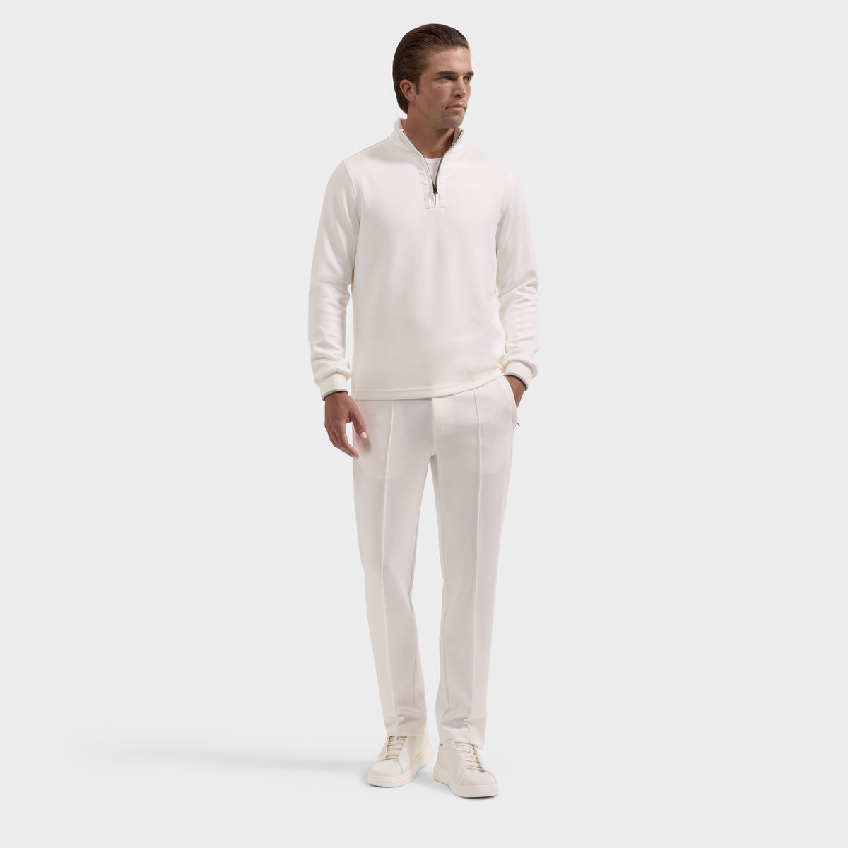 Soft Touch Solid Quarter-Zip Pullover