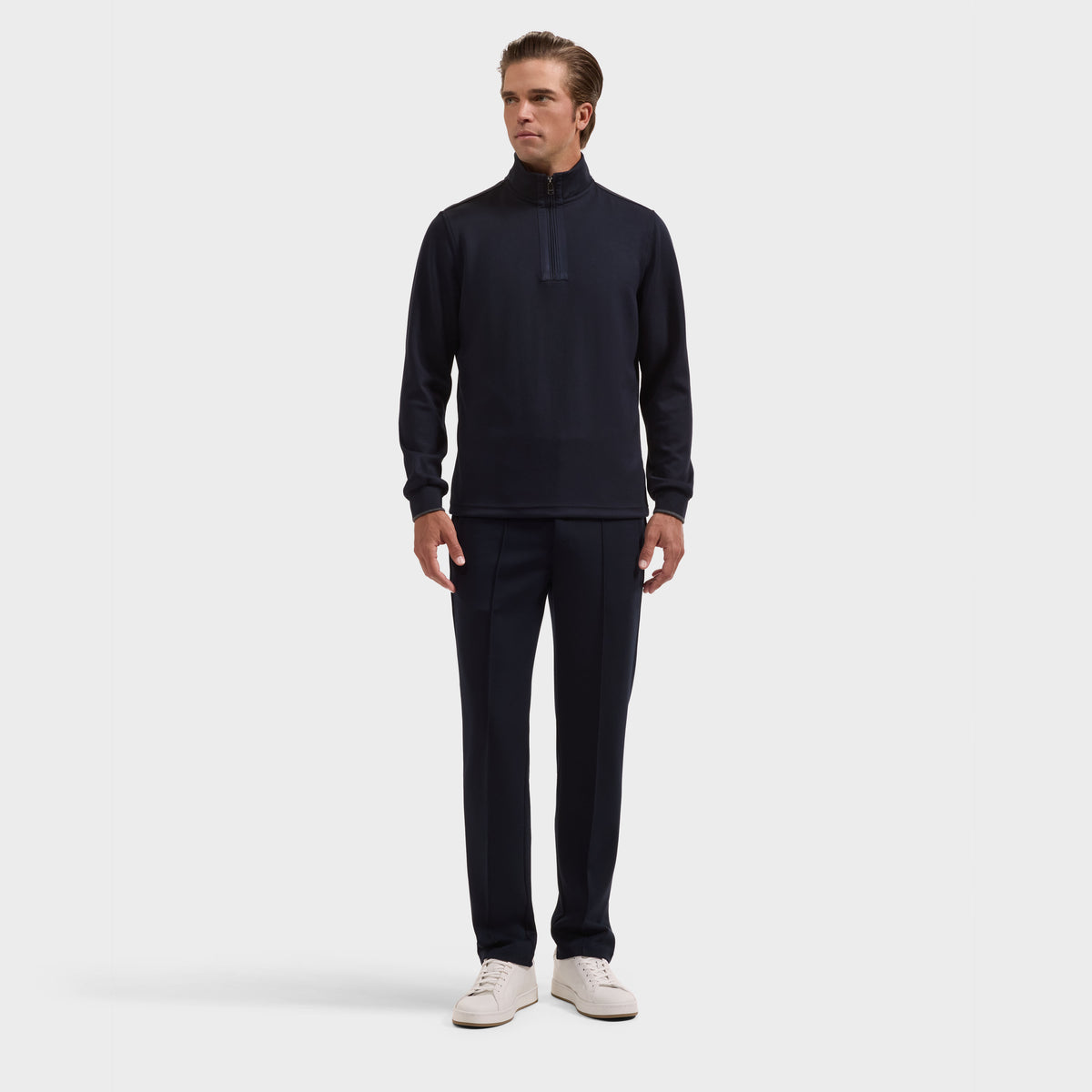 Soft Touch Solid Quarter-Zip Pullover