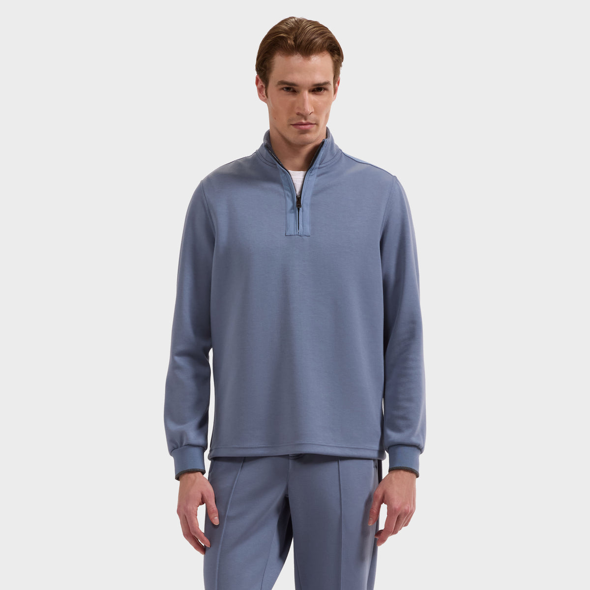 Soft Touch Solid Quarter-Zip Pullover