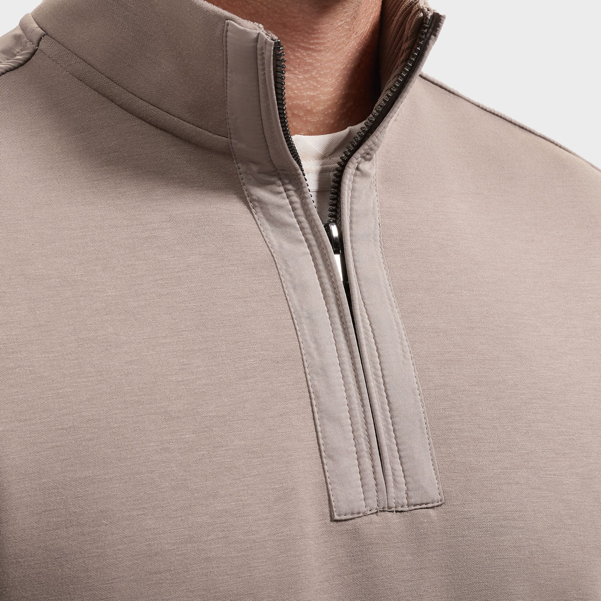 Soft Touch Solid Quarter-Zip Pullover