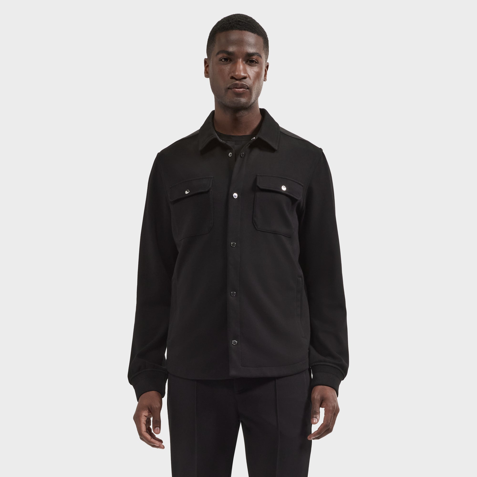 Soft Touch Knit Shirt Jacket