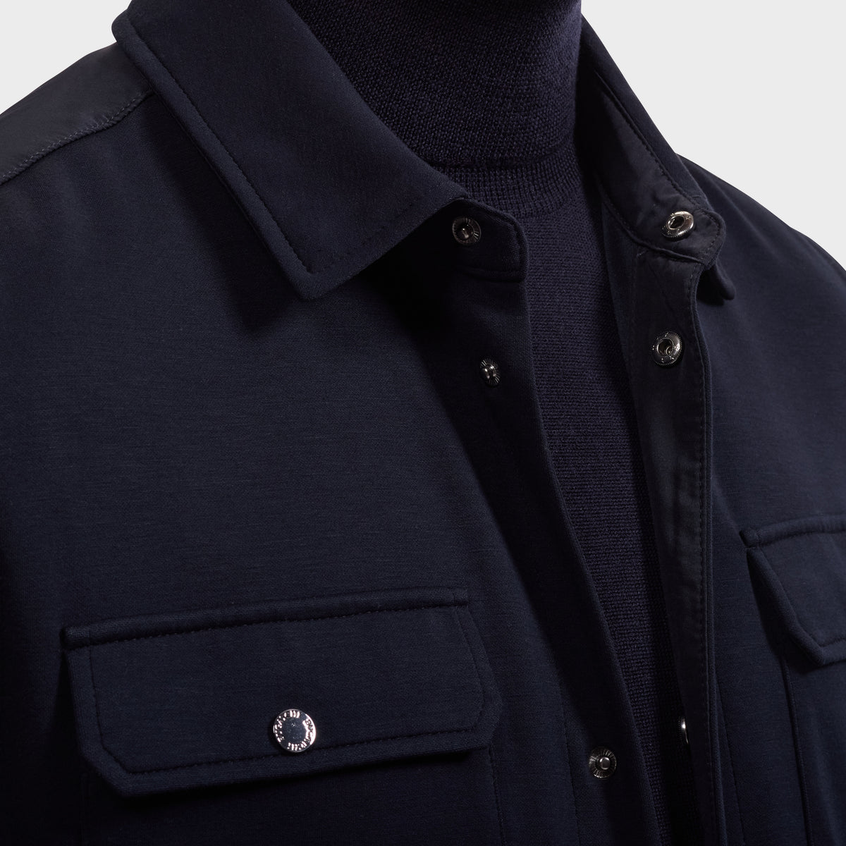 Soft Touch Knit Shirt Jacket