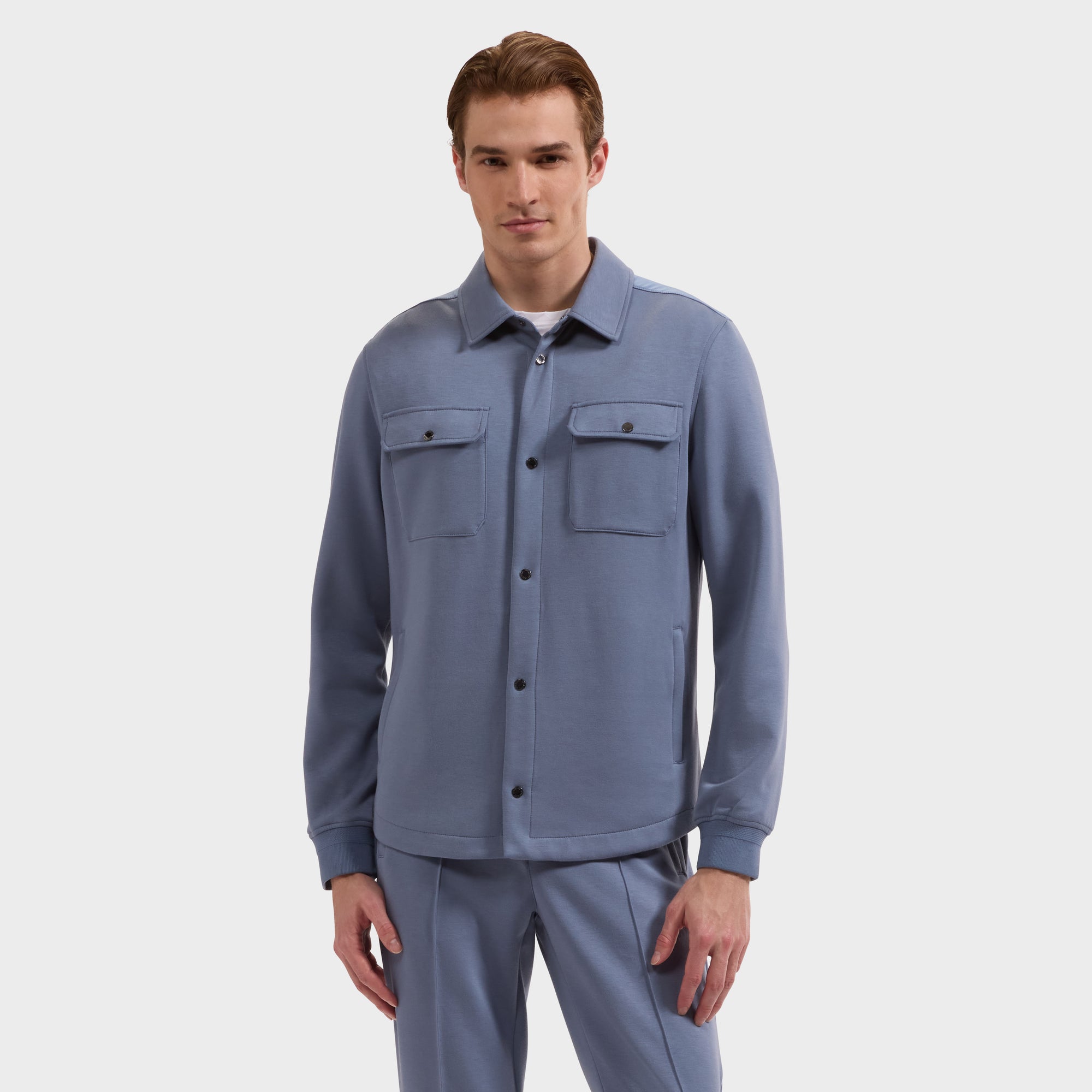 Soft Touch Knit Shirt Jacket