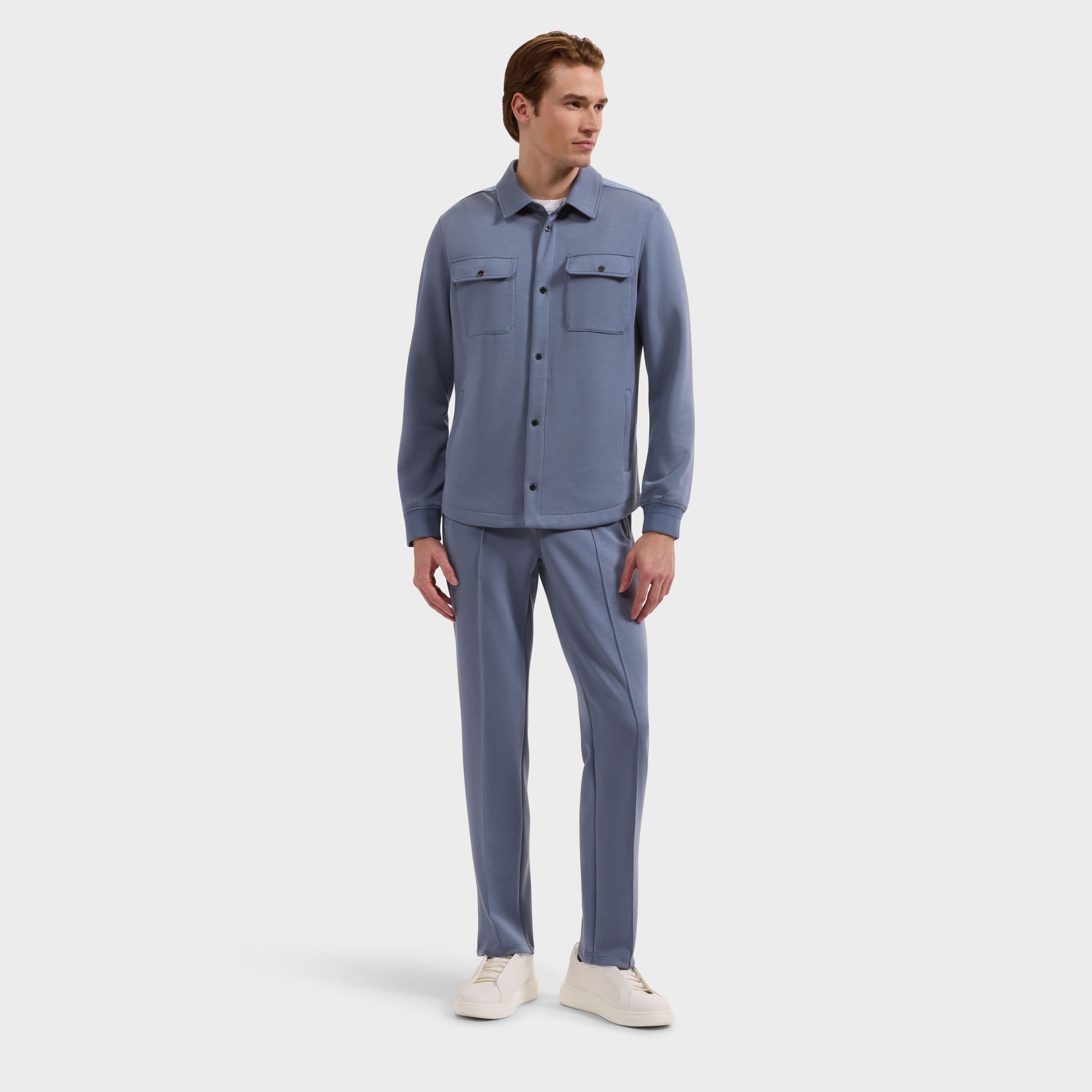 Soft Touch Knit Shirt Jacket