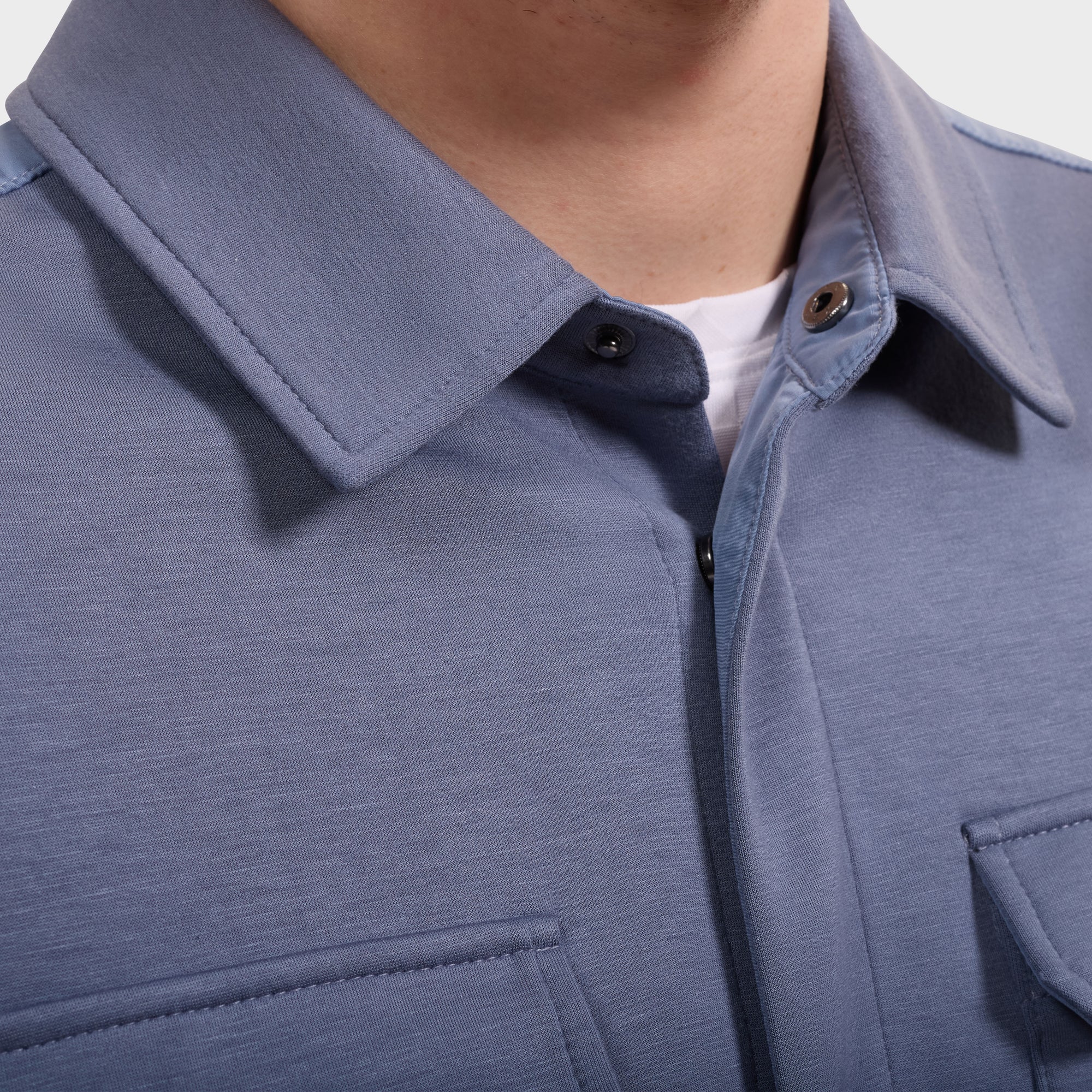 Soft Touch Knit Shirt Jacket