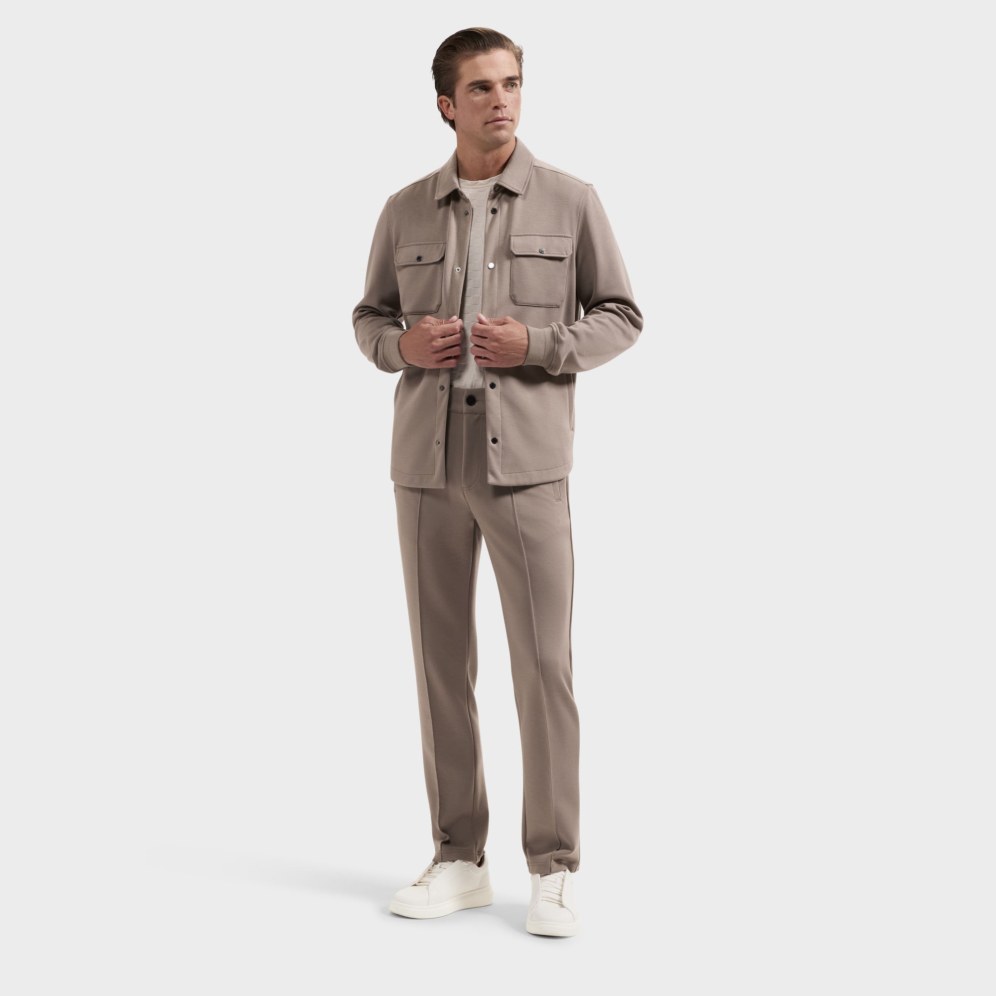 Soft Touch Knit Shirt Jacket