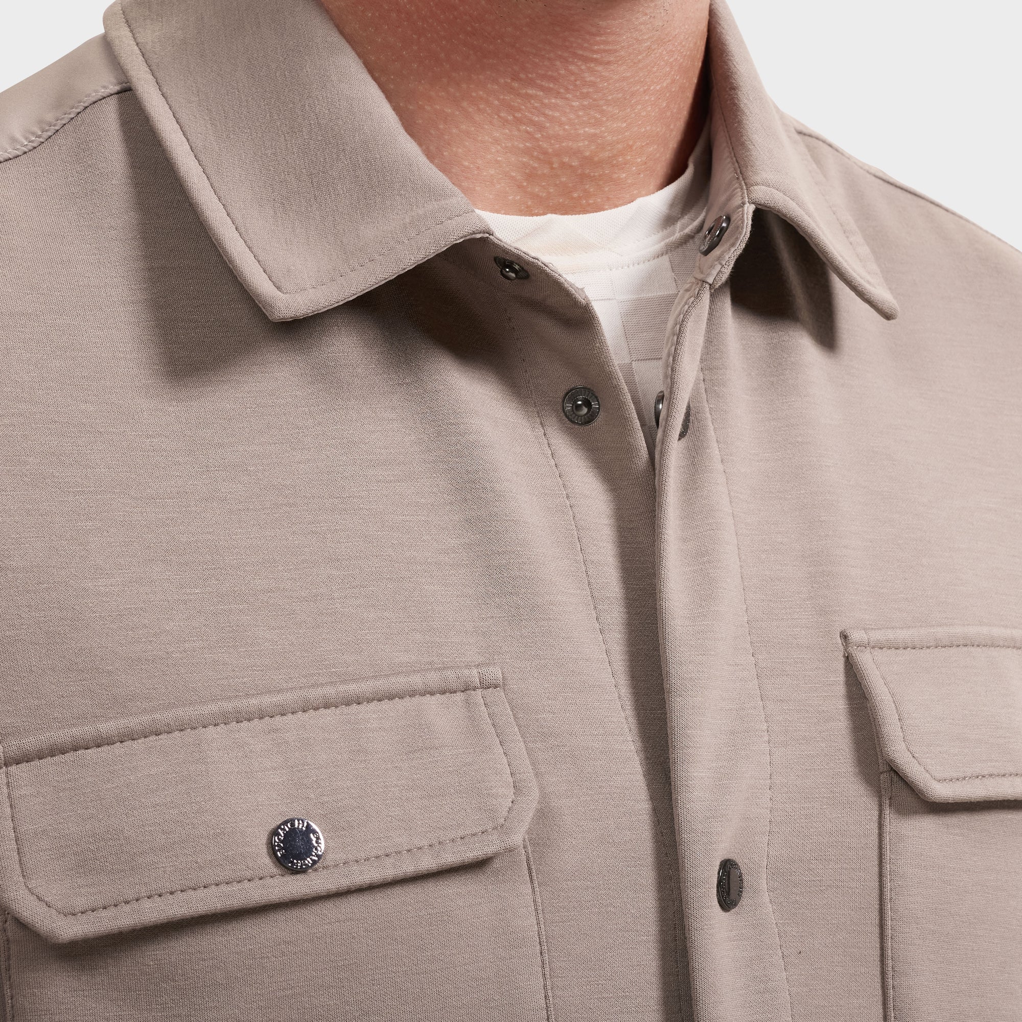 Soft Touch Knit Shirt Jacket