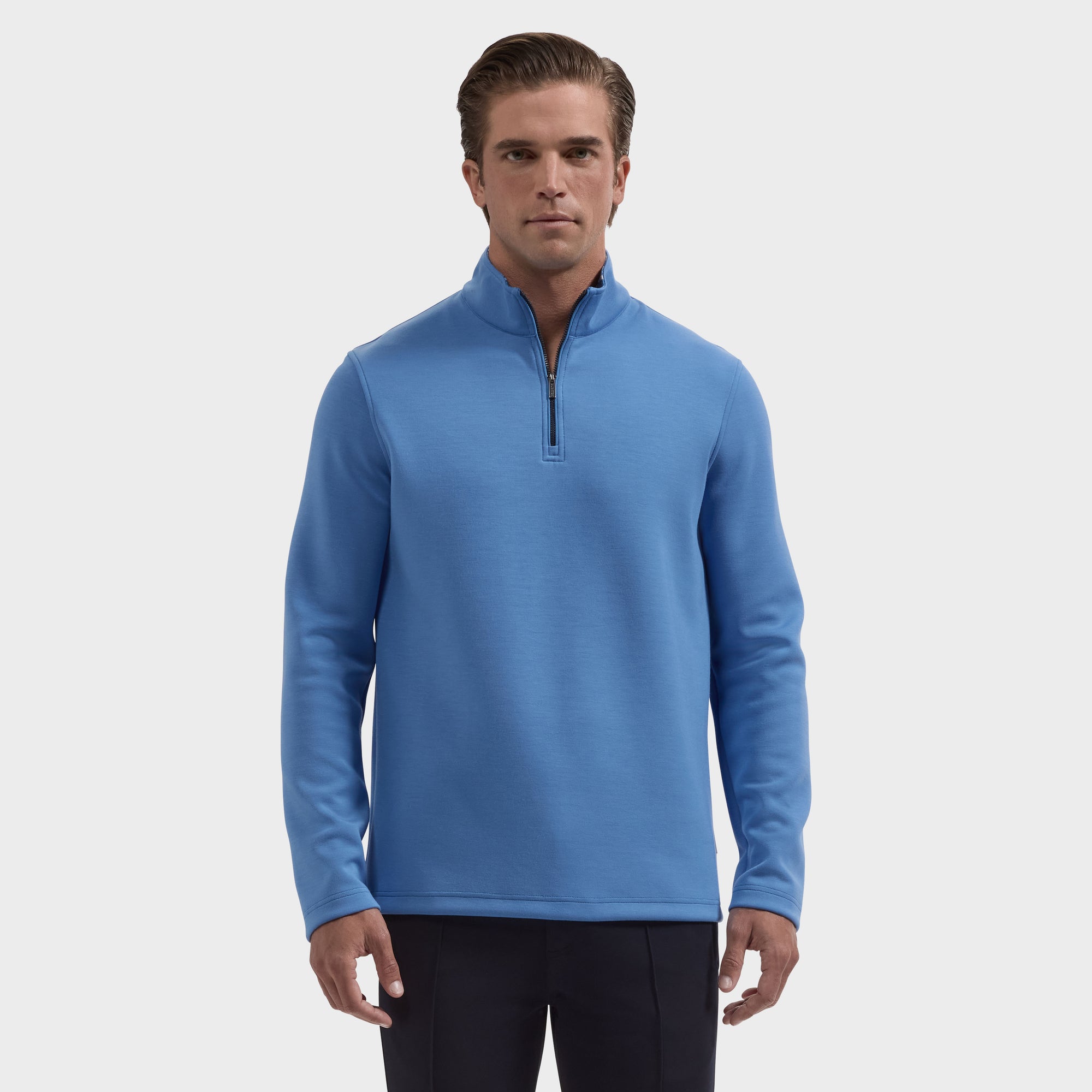 Soft Touch Solid Quarter-Zip Pullover
