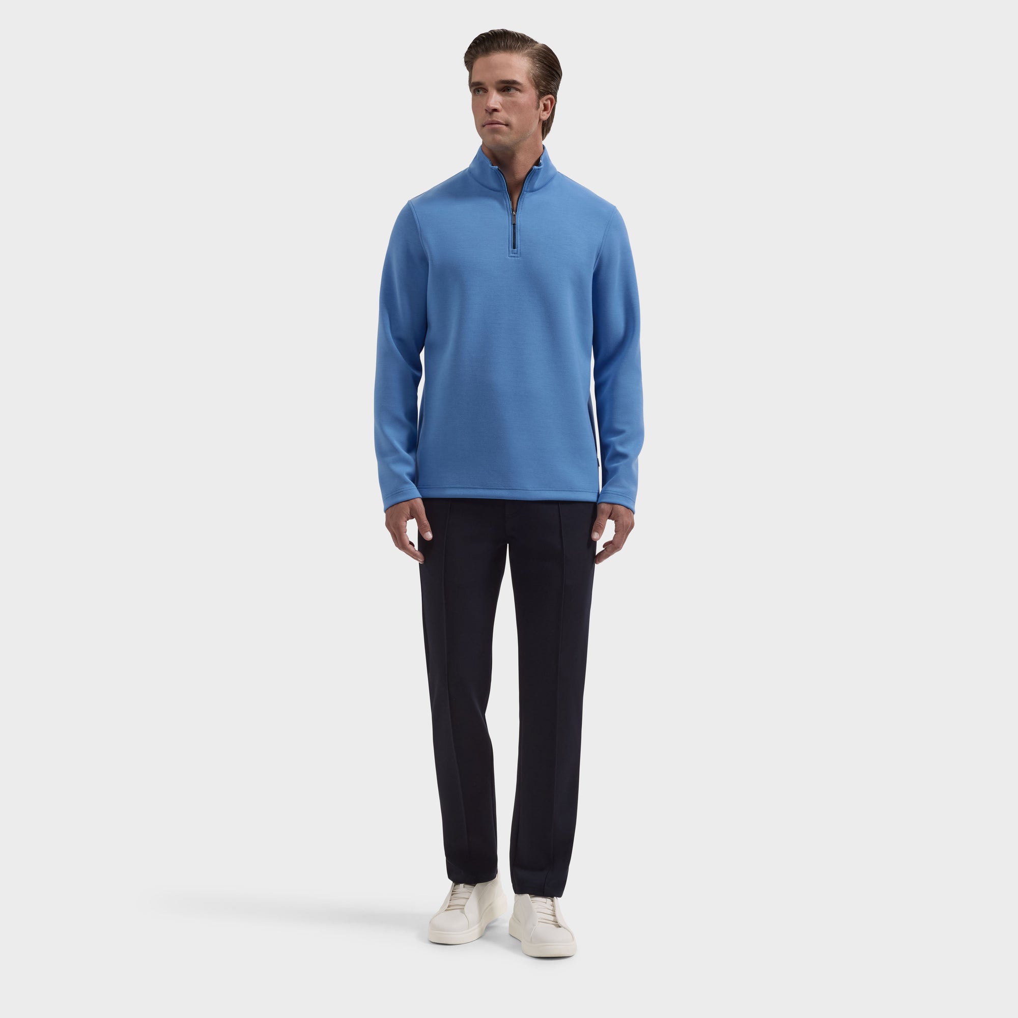 Soft Touch Solid Quarter-Zip Pullover