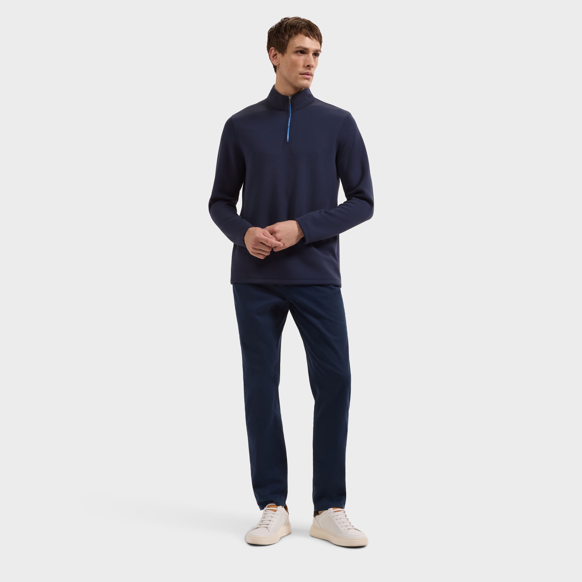 Soft Touch Solid Quarter-Zip Pullover