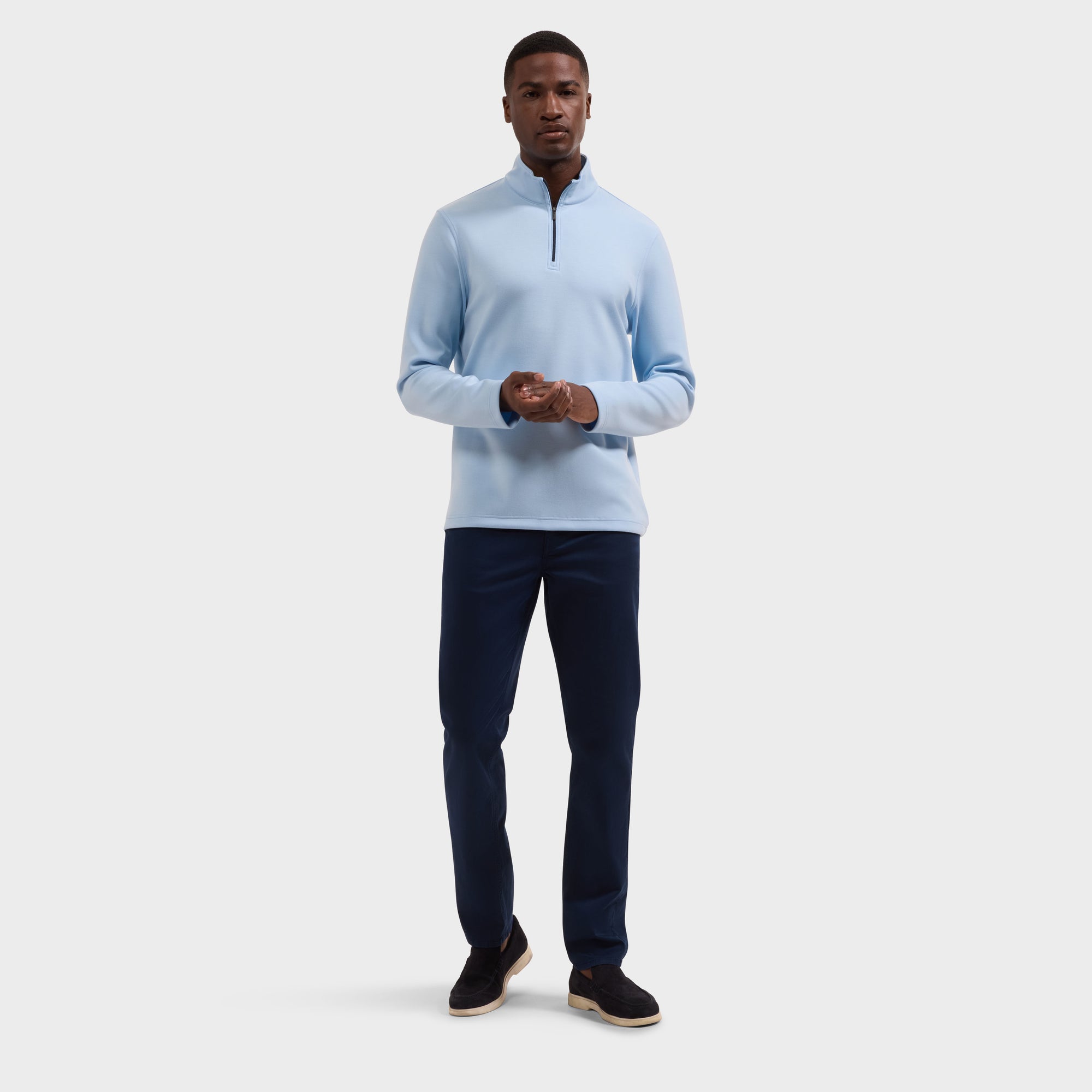 Soft Touch Solid Quarter-Zip Pullover