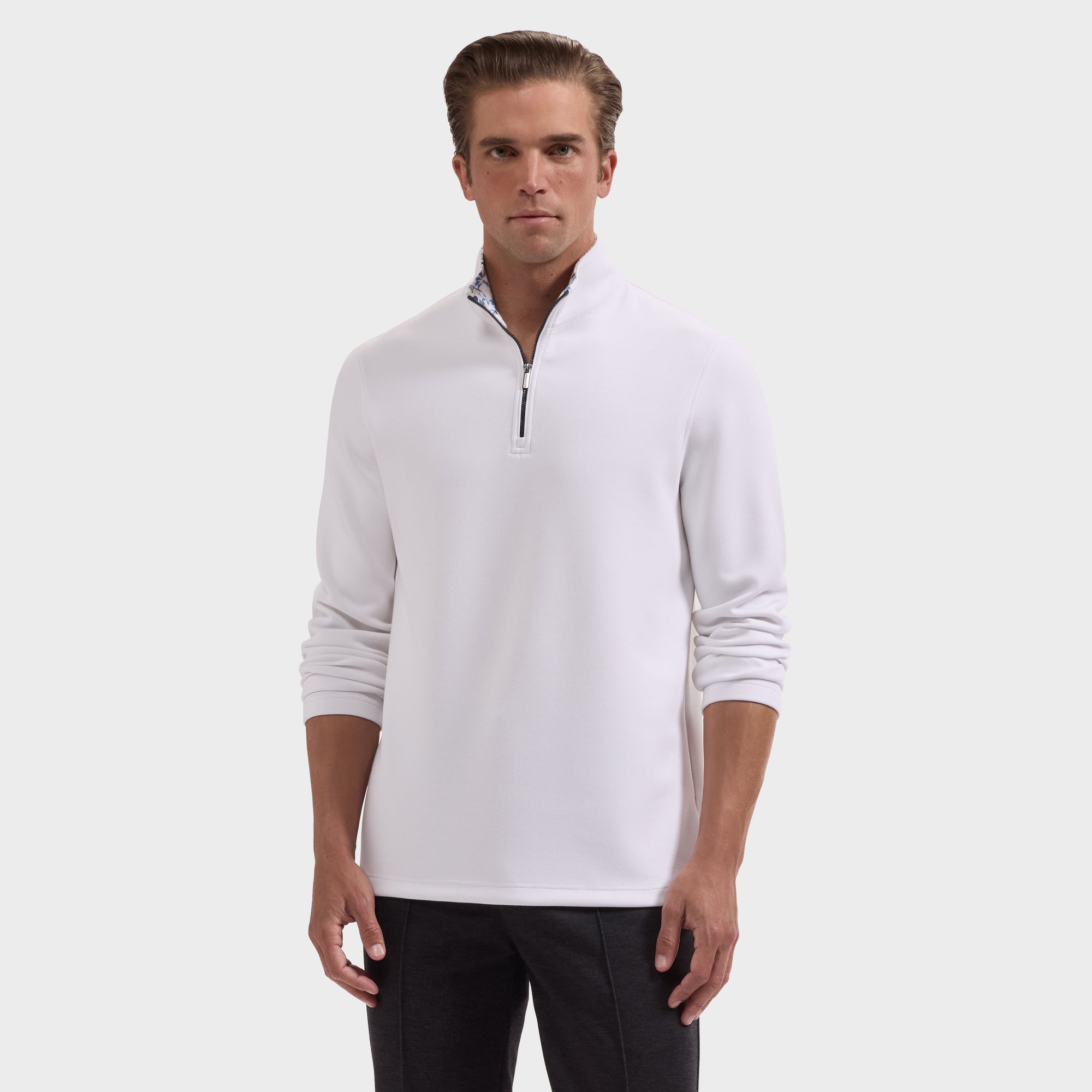 Soft Touch Solid Quarter-Zip Pullover