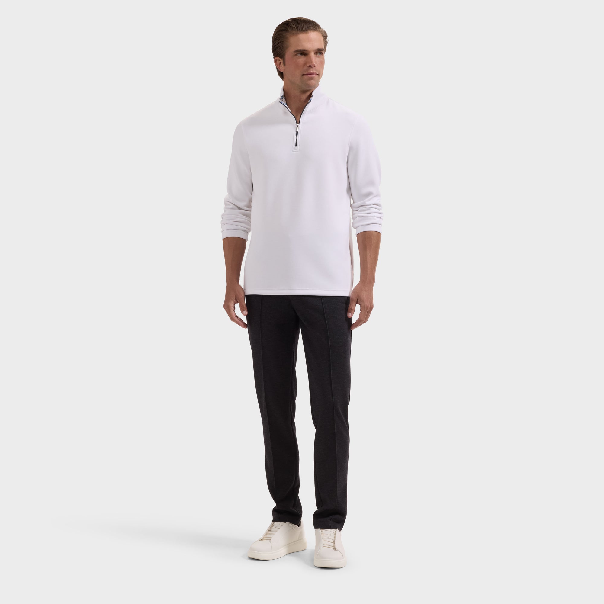 Soft Touch Solid Quarter-Zip Pullover