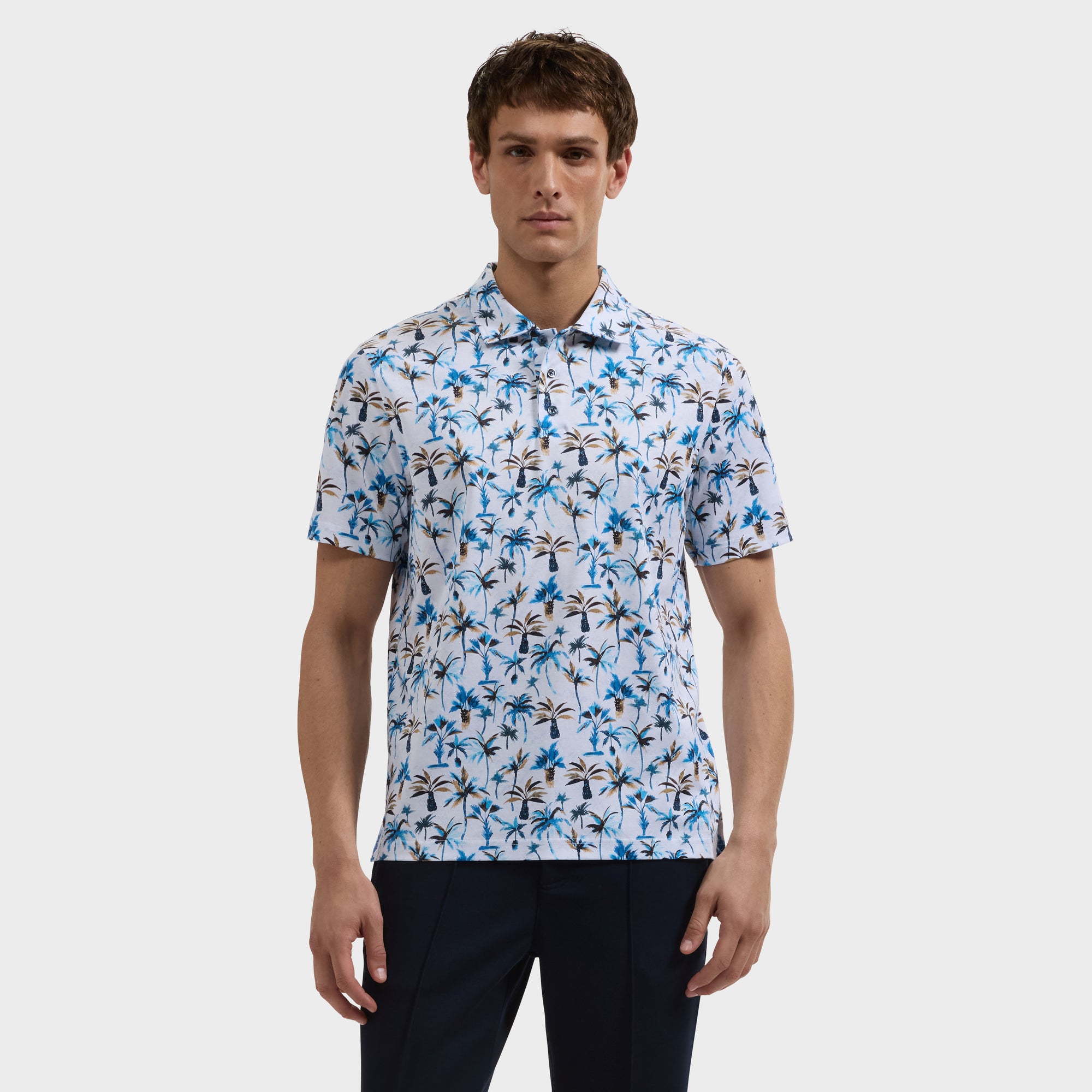 Hendrix Palm Print Polo Shirt