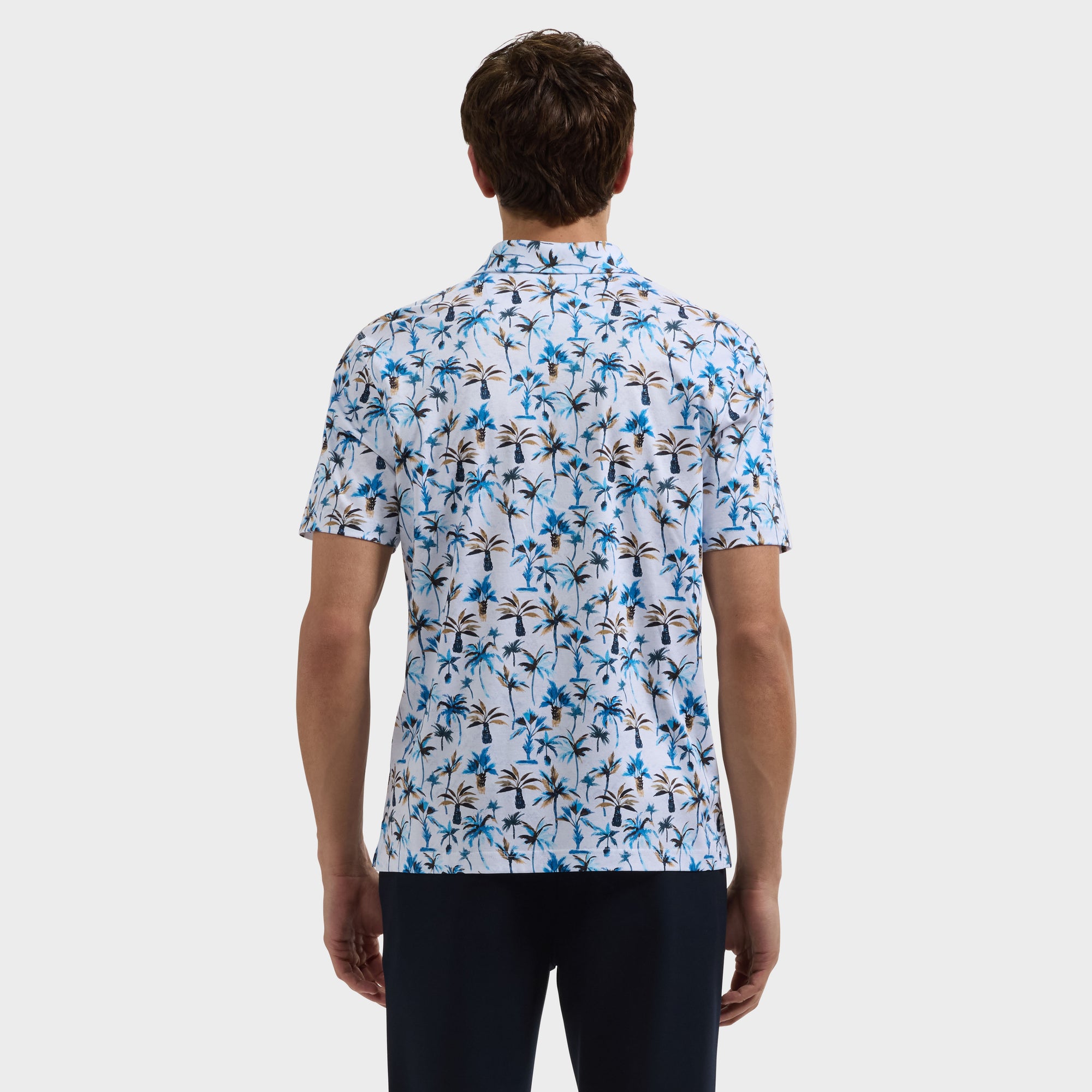 Hendrix Palm Print Polo Shirt