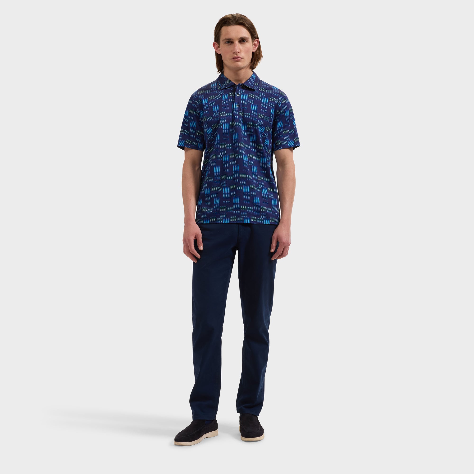 Hendrix Geometric Polo Shirt