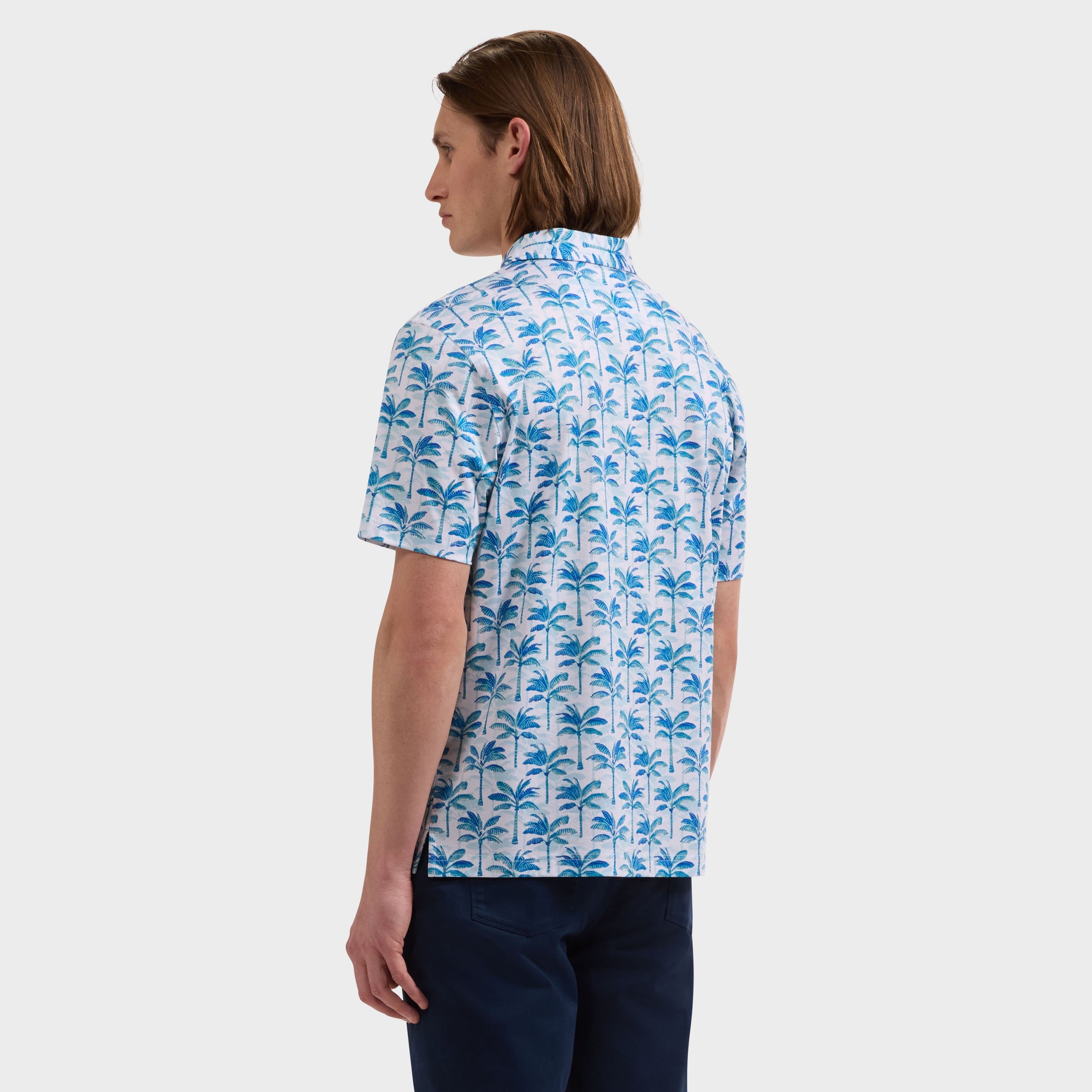 Hendrix Palm Print Polo Shirt