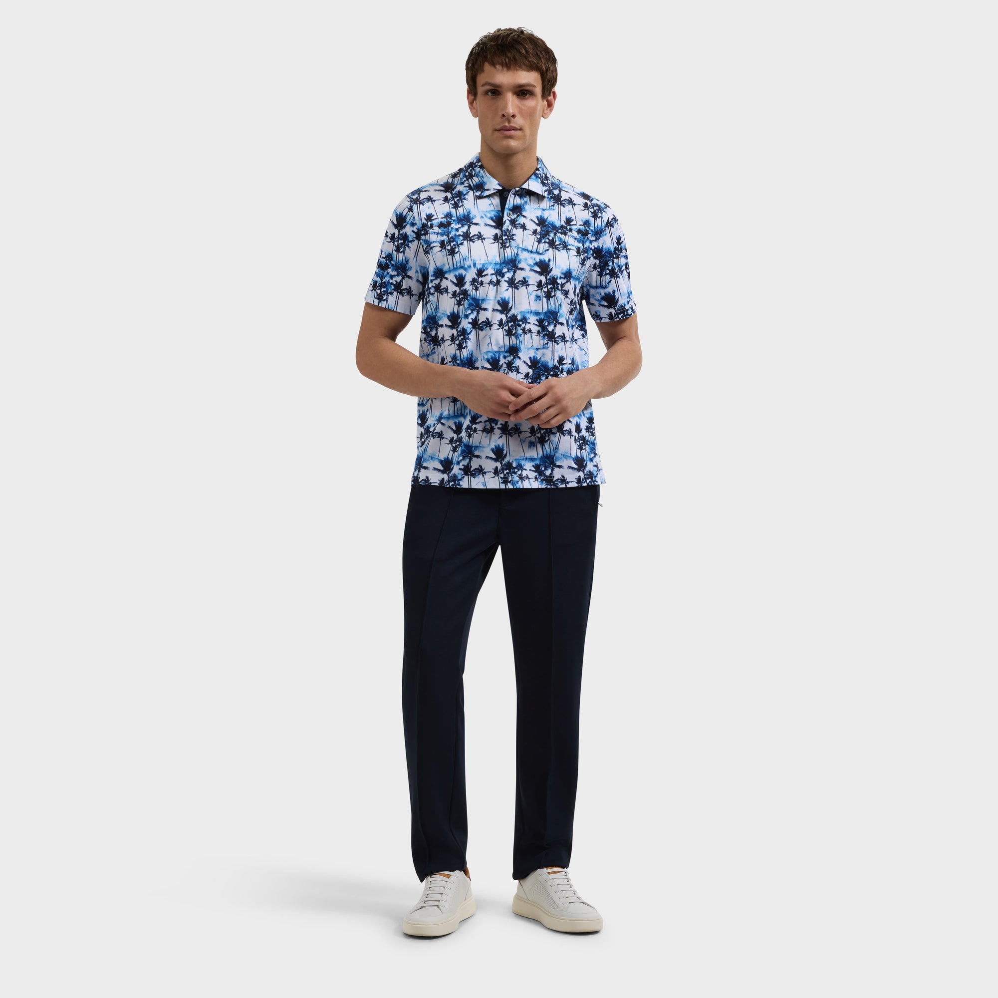 Hendrix Palm Print Polo Shirt