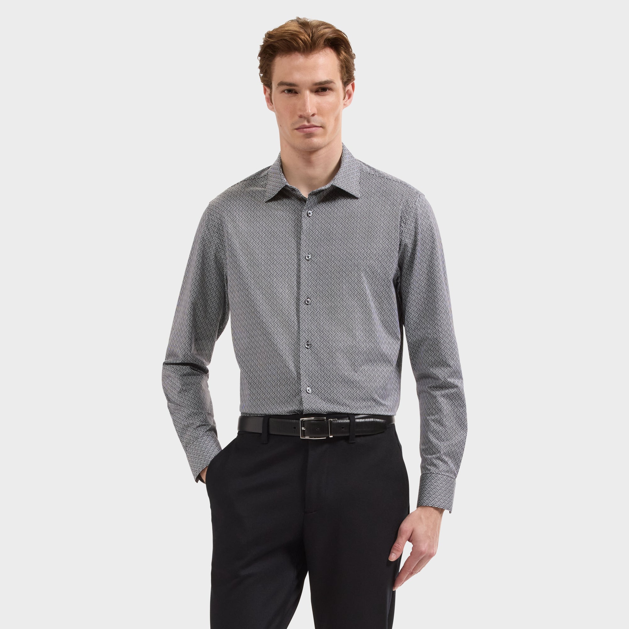 James OoohCotton Basketweave Shirt