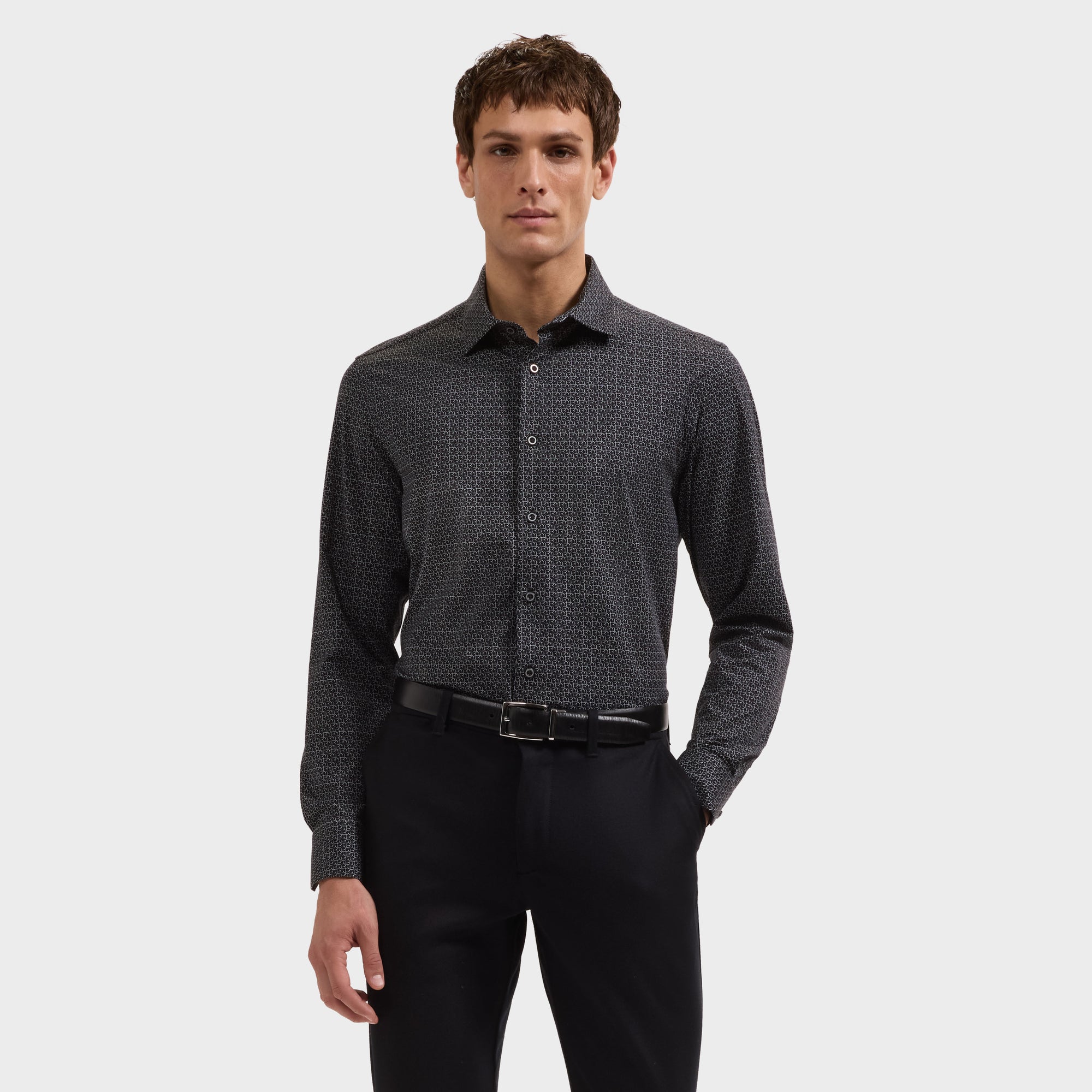 James OoohCotton Geometric Shirt