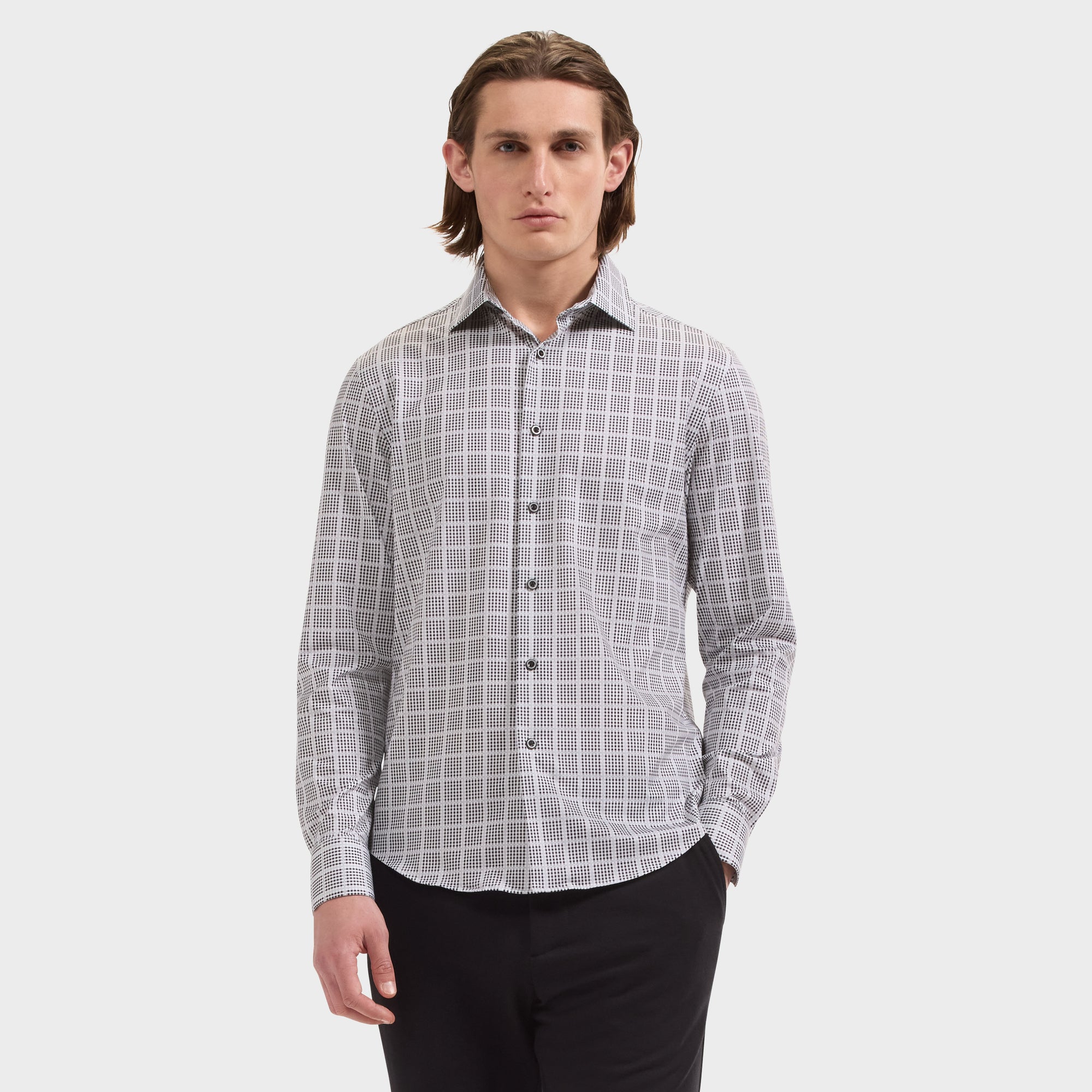 James OoohCotton Windopane Shirt