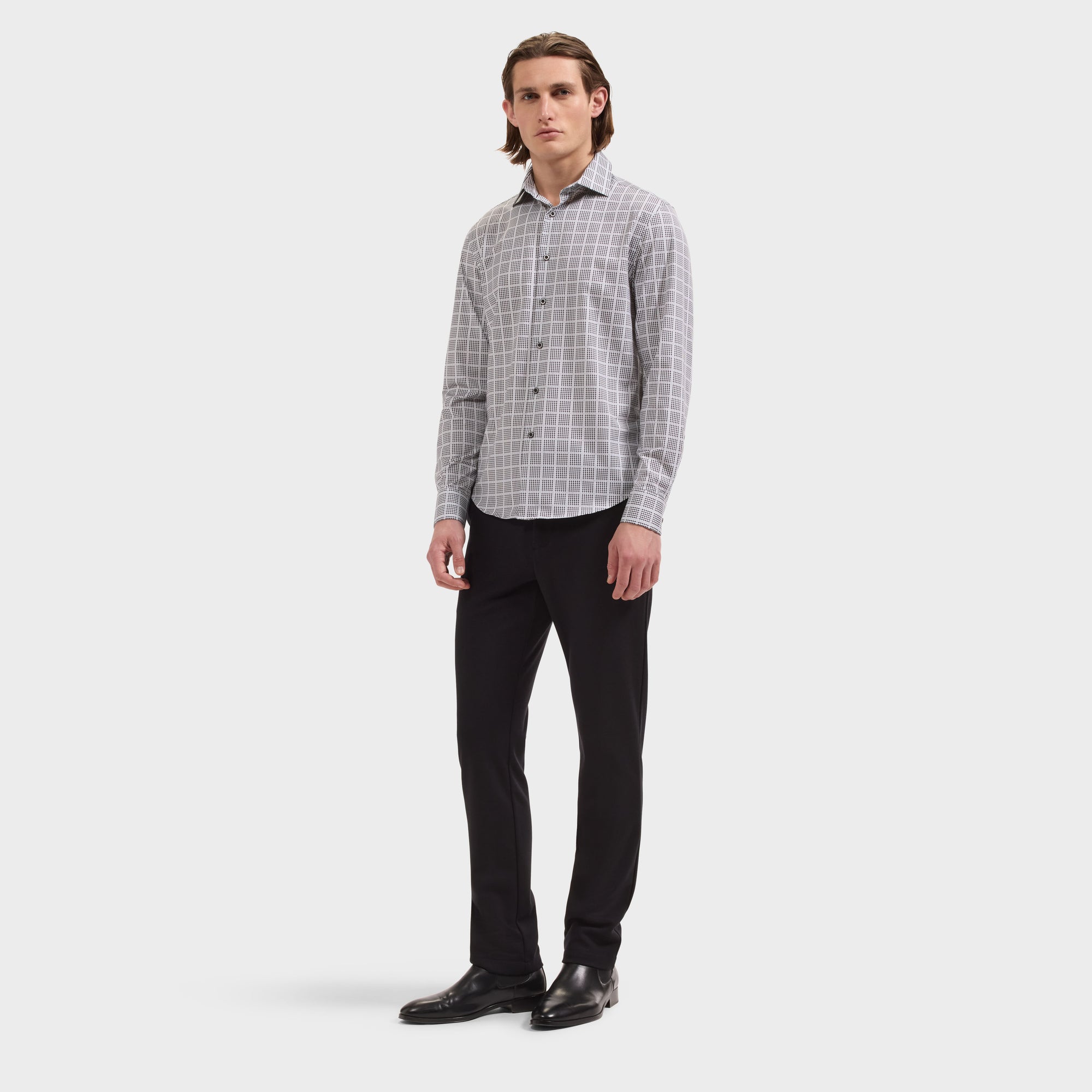 James OoohCotton Windopane Shirt