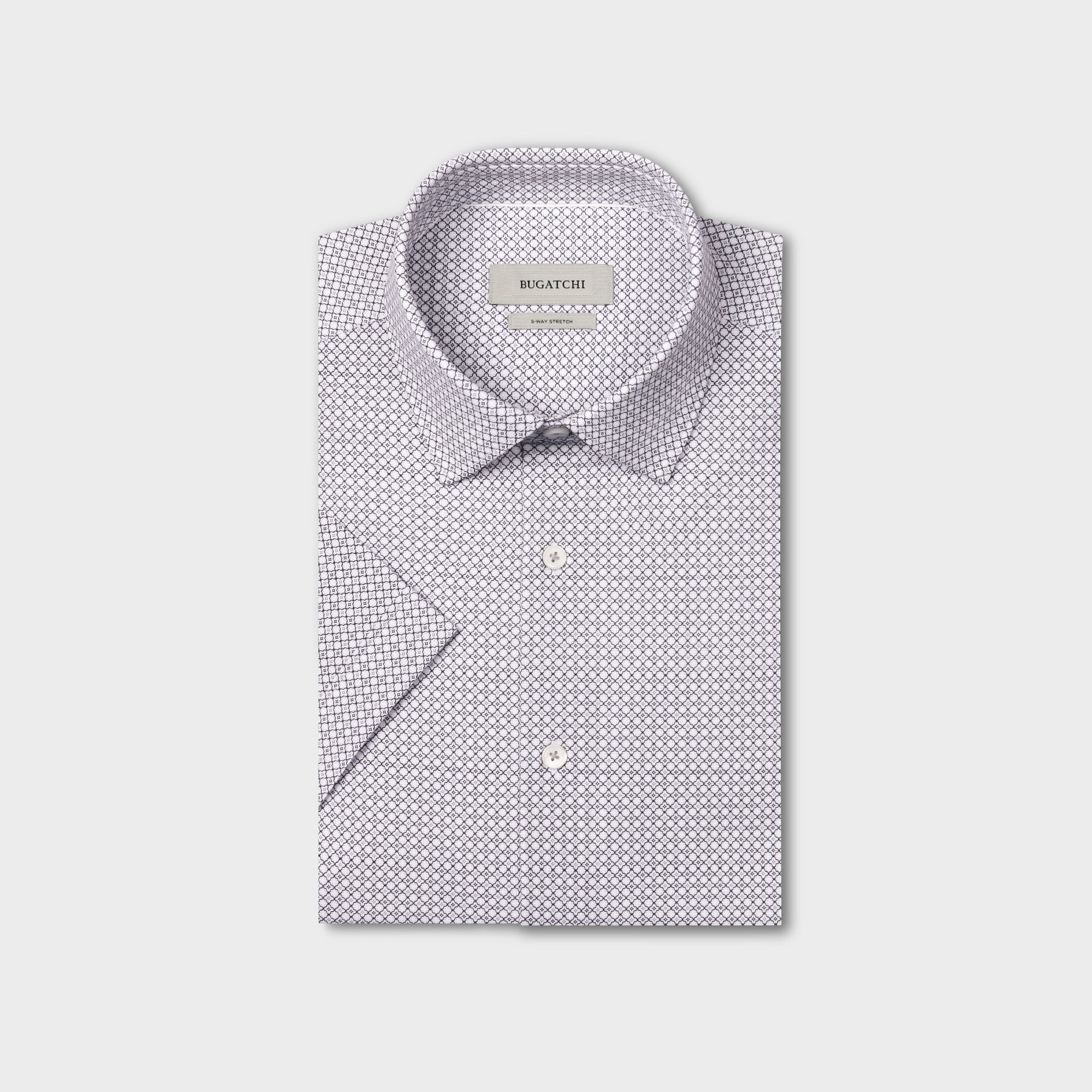 Miles OoohCotton Geometric Short-Sleeve Shirt