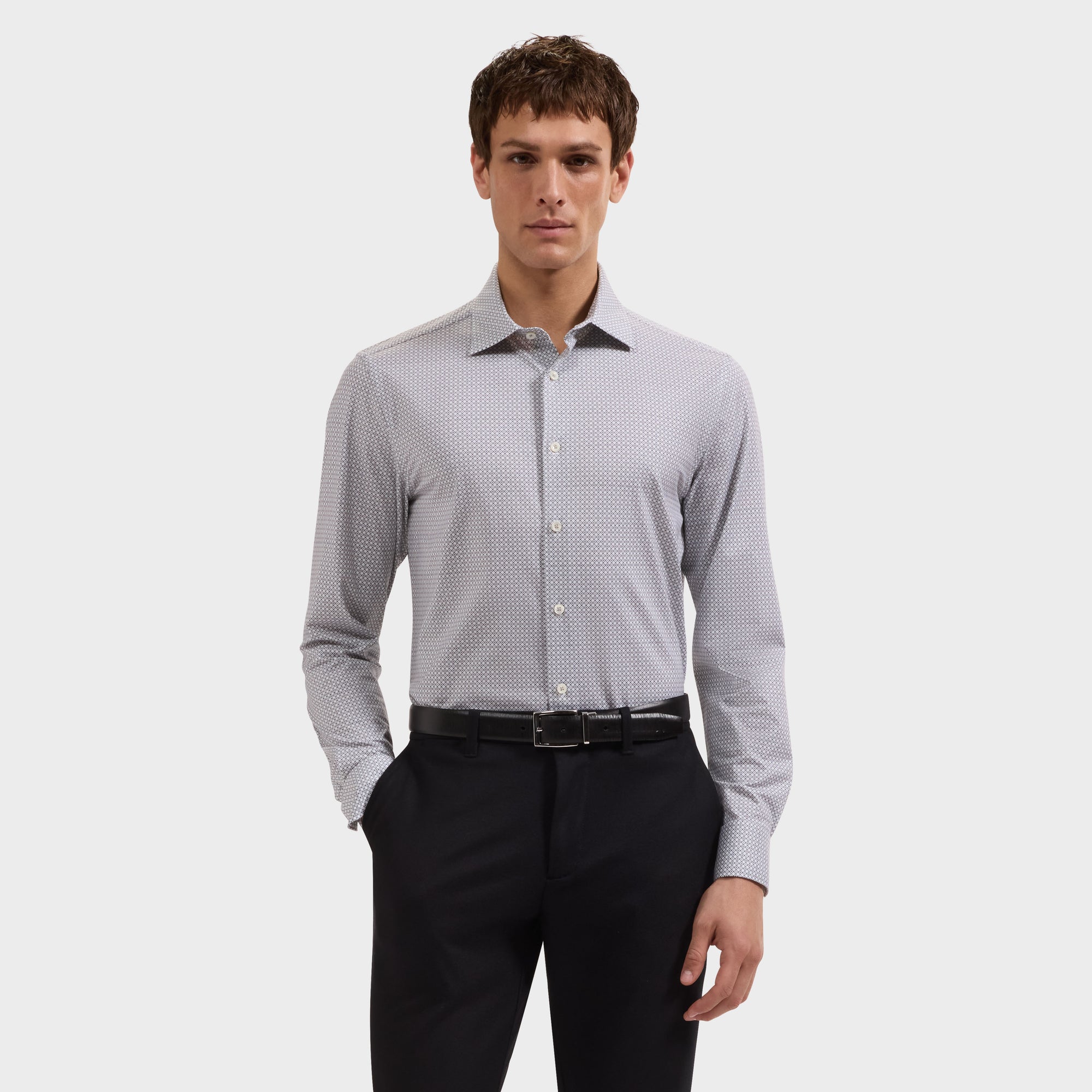 James OoohCotton Geometric Shirt
