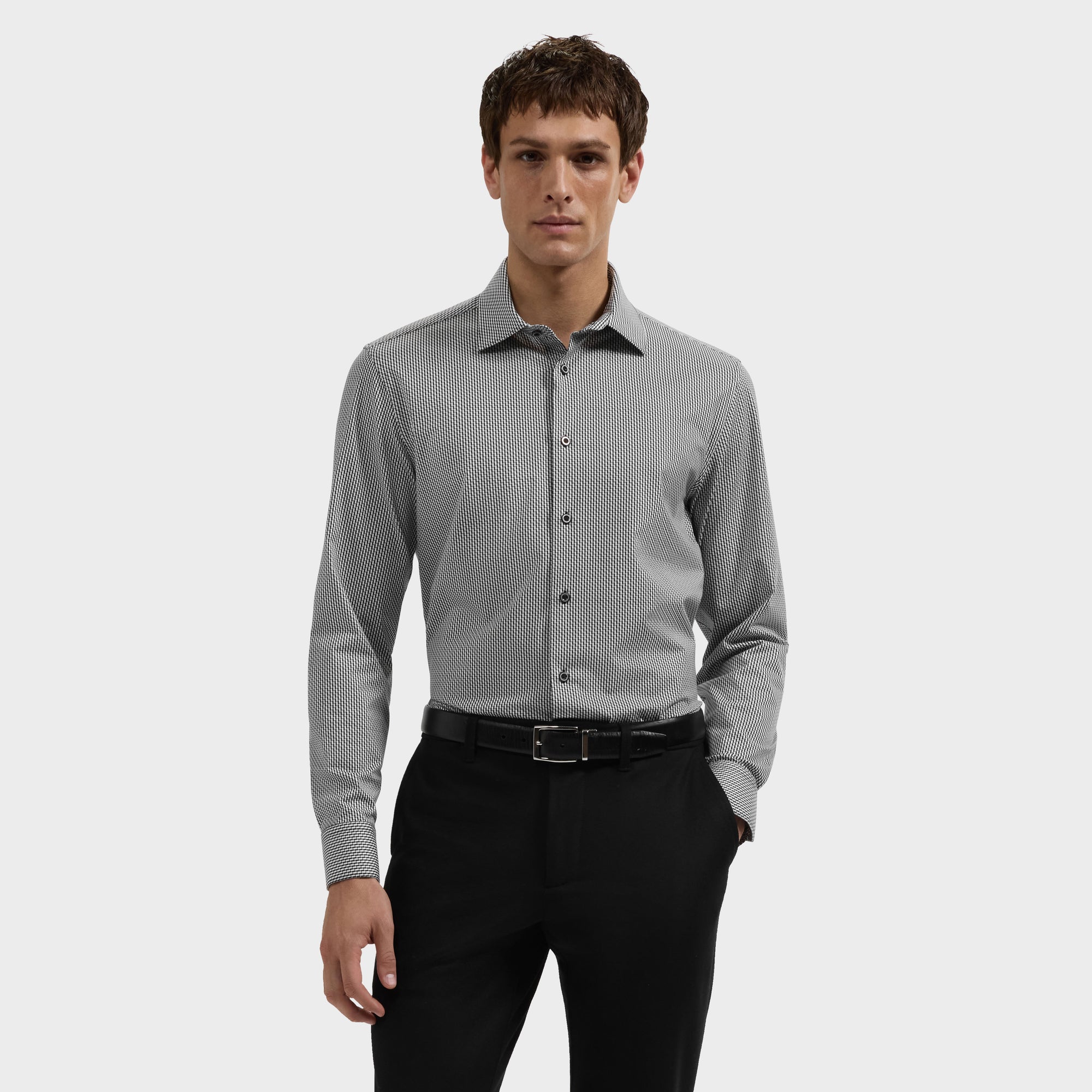 James OoohCotton Geometric Shirt