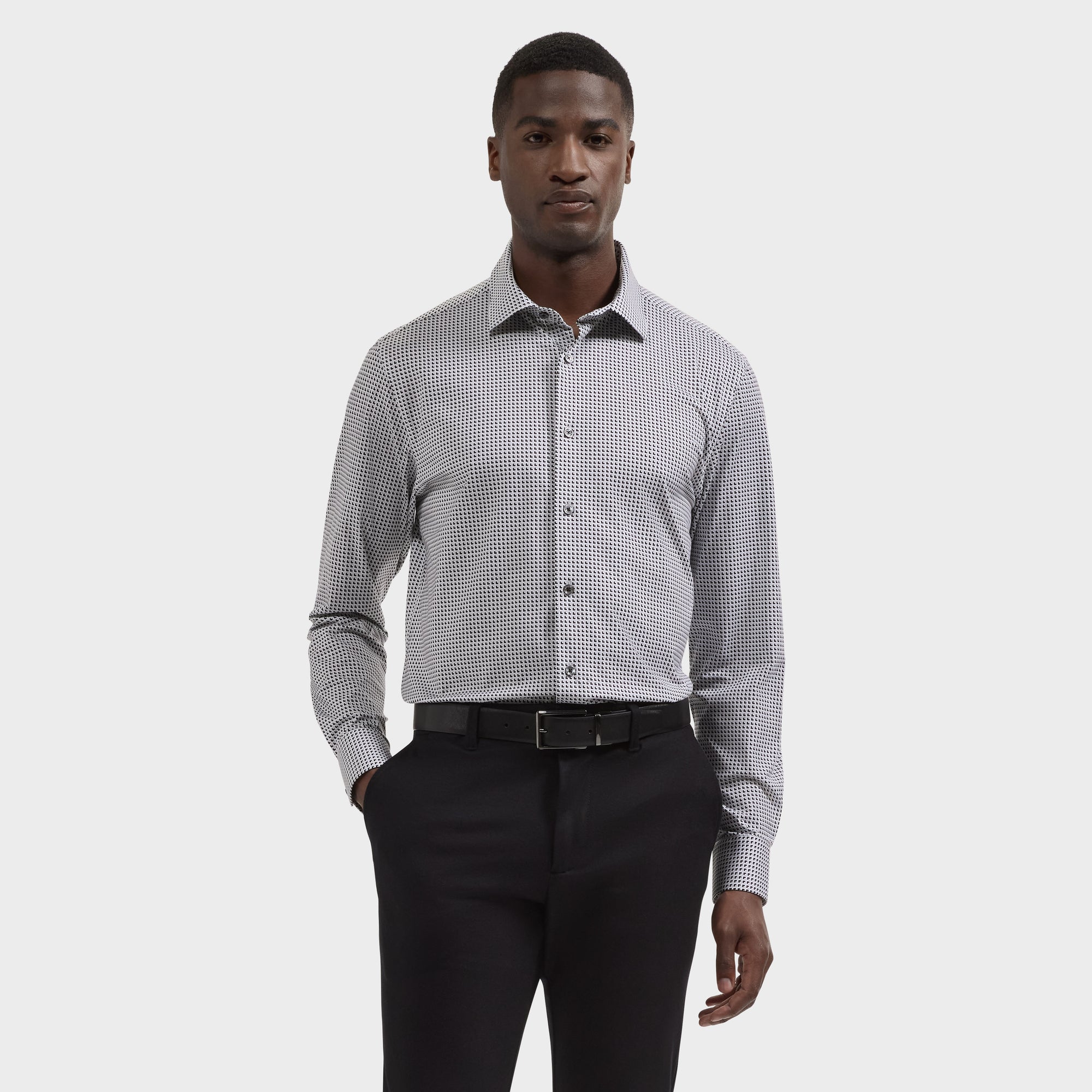 James OoohCotton Geometric Shirt