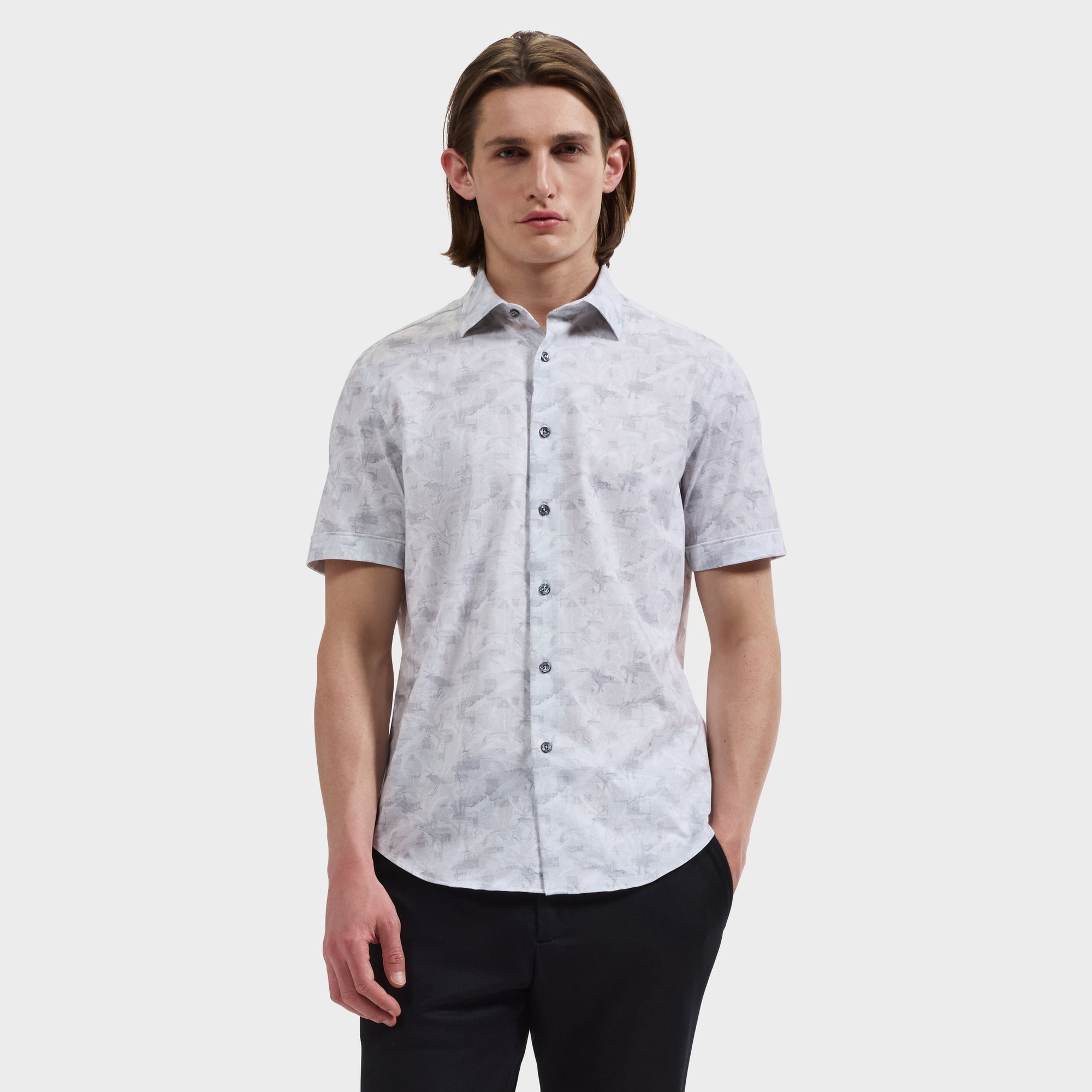 Miles OoohCotton Floral Short-Sleeve Shirt
