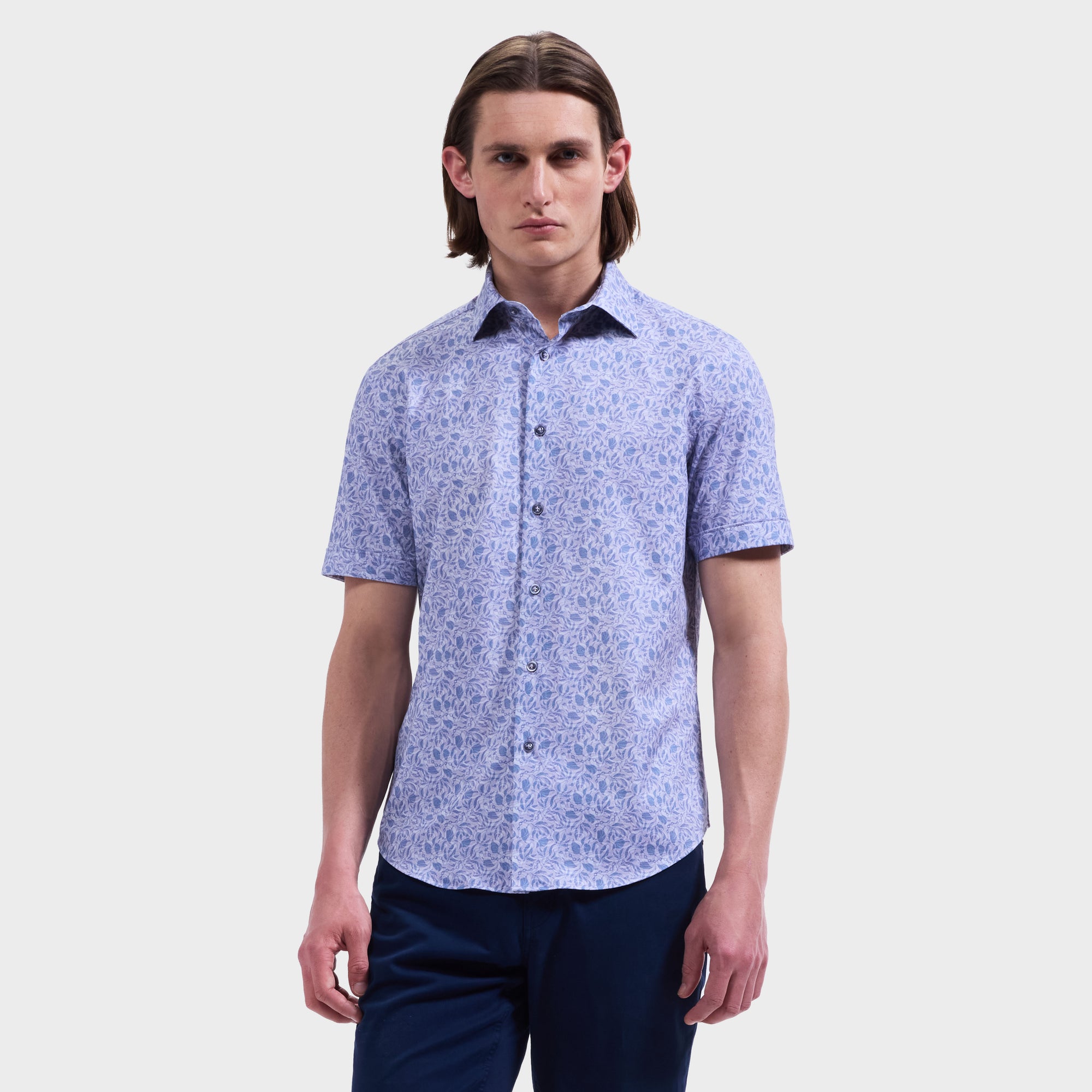 Miles OoohCotton Leaf Short-Sleeve Shirt