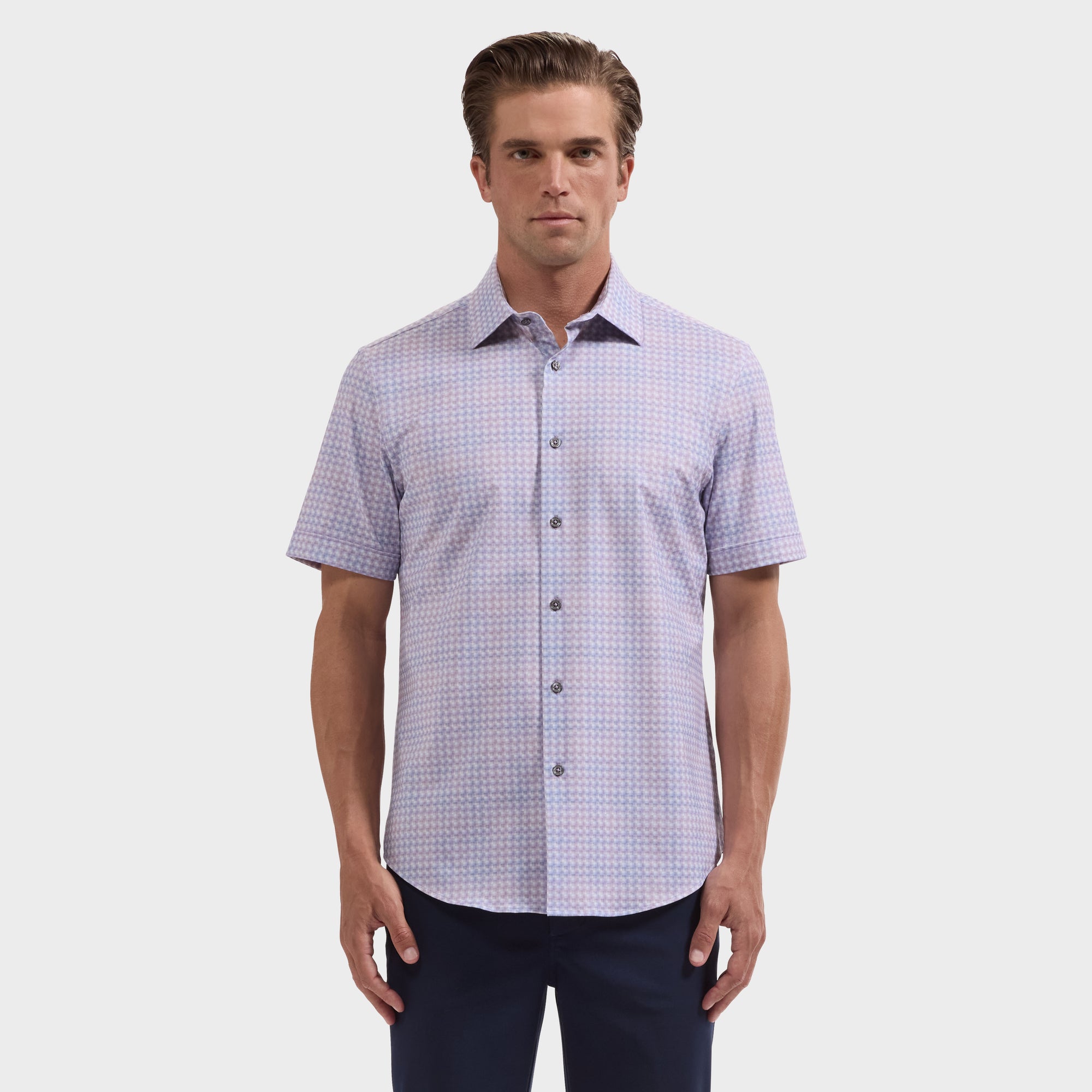Miles OoohCotton Gingham Short-Sleeve Shirt