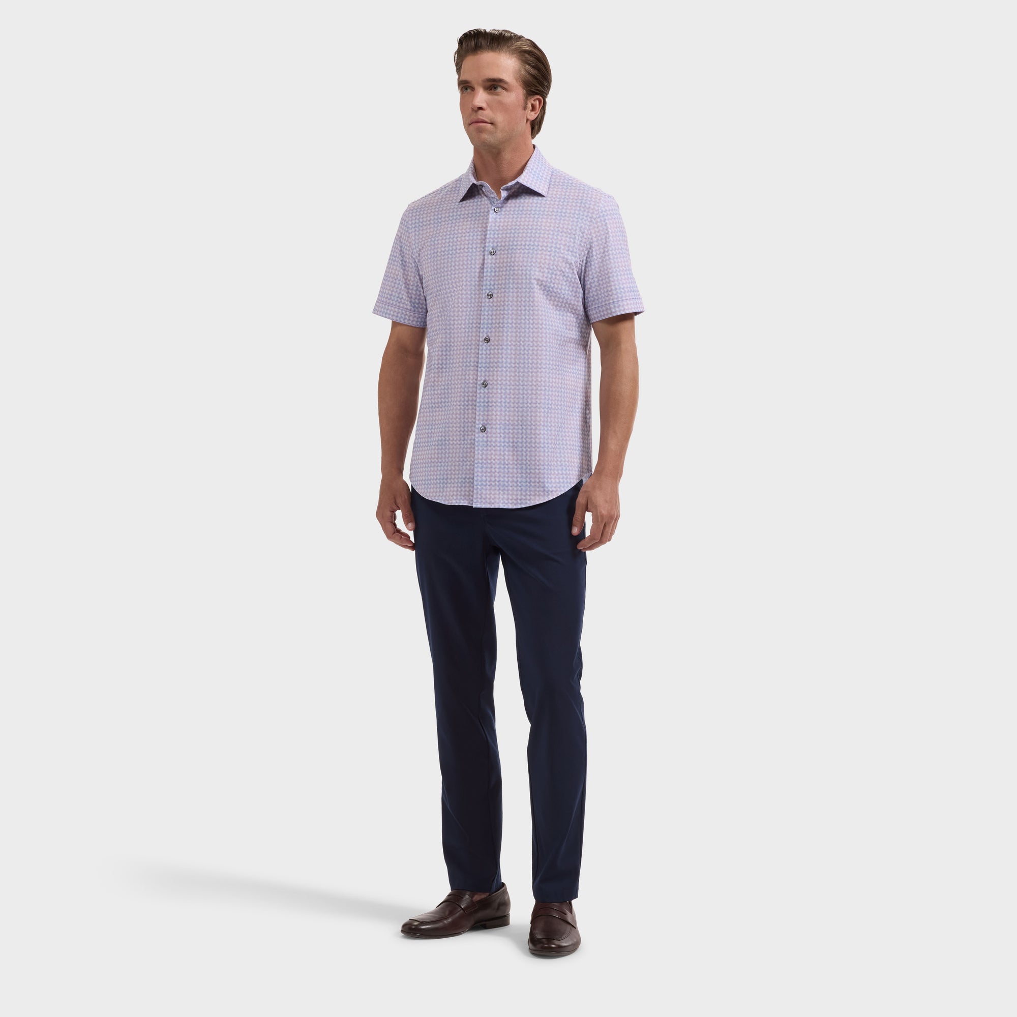 Miles OoohCotton Gingham Short-Sleeve Shirt