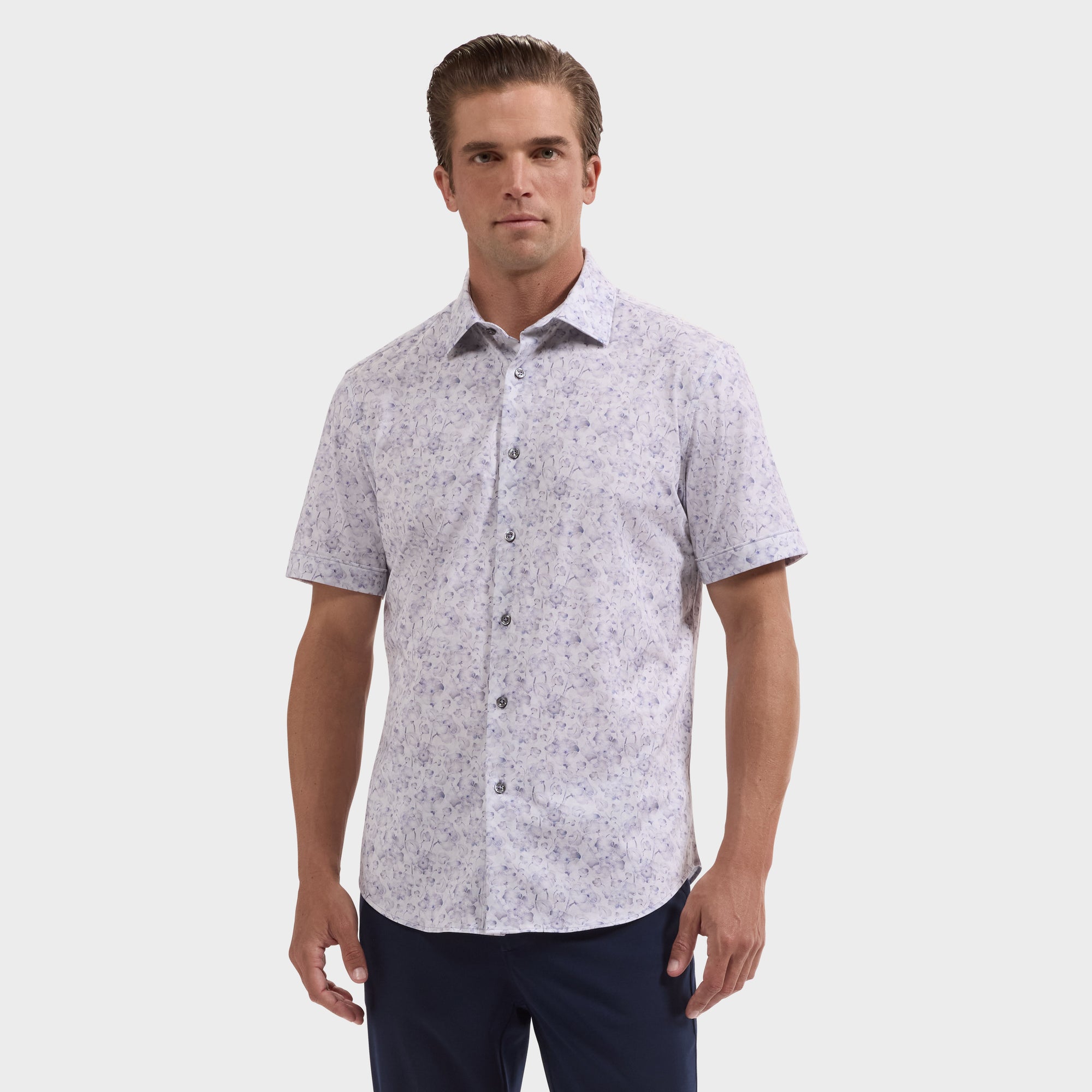 Miles OoohCotton Floral Short-Sleeve Shirt
