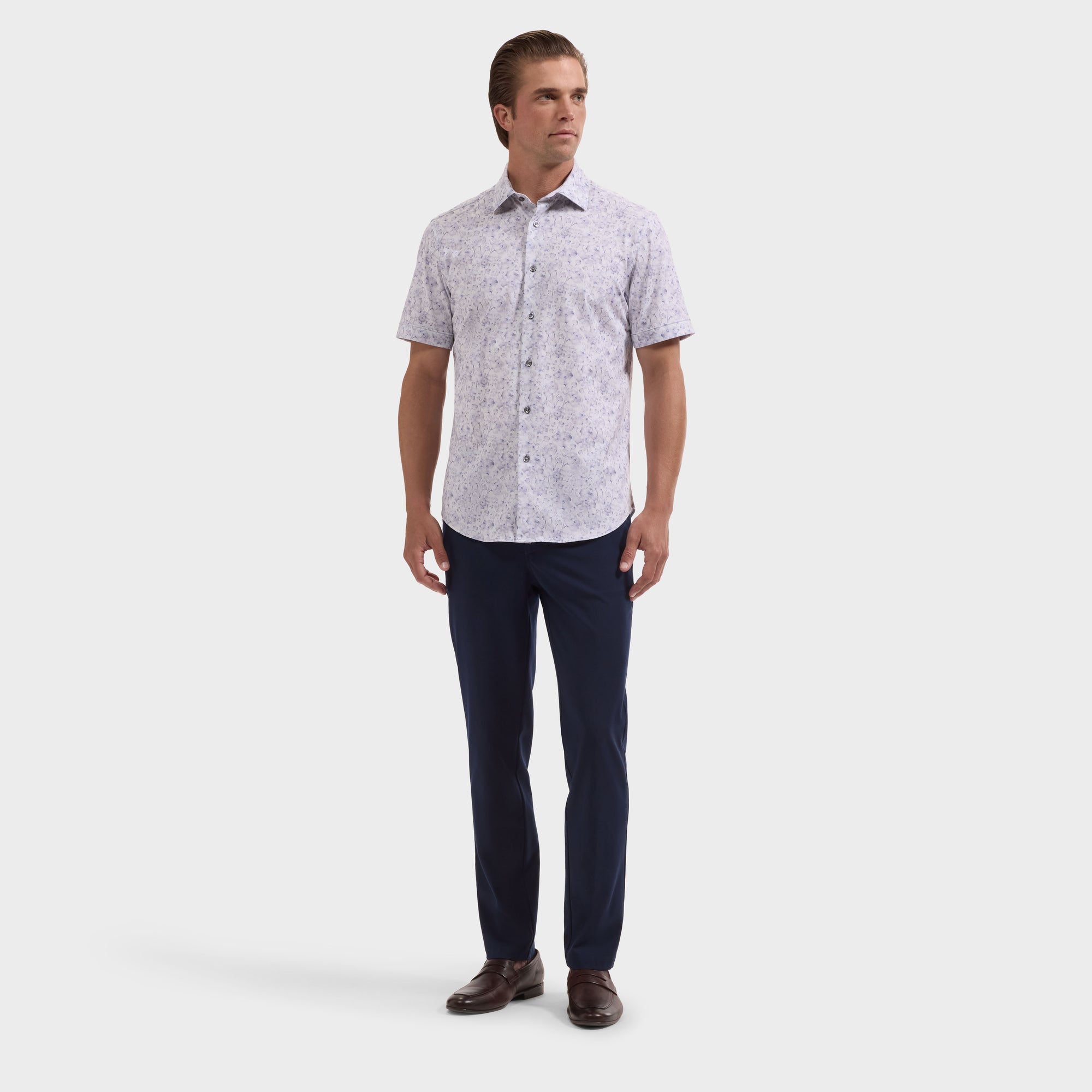 Miles OoohCotton Floral Short-Sleeve Shirt