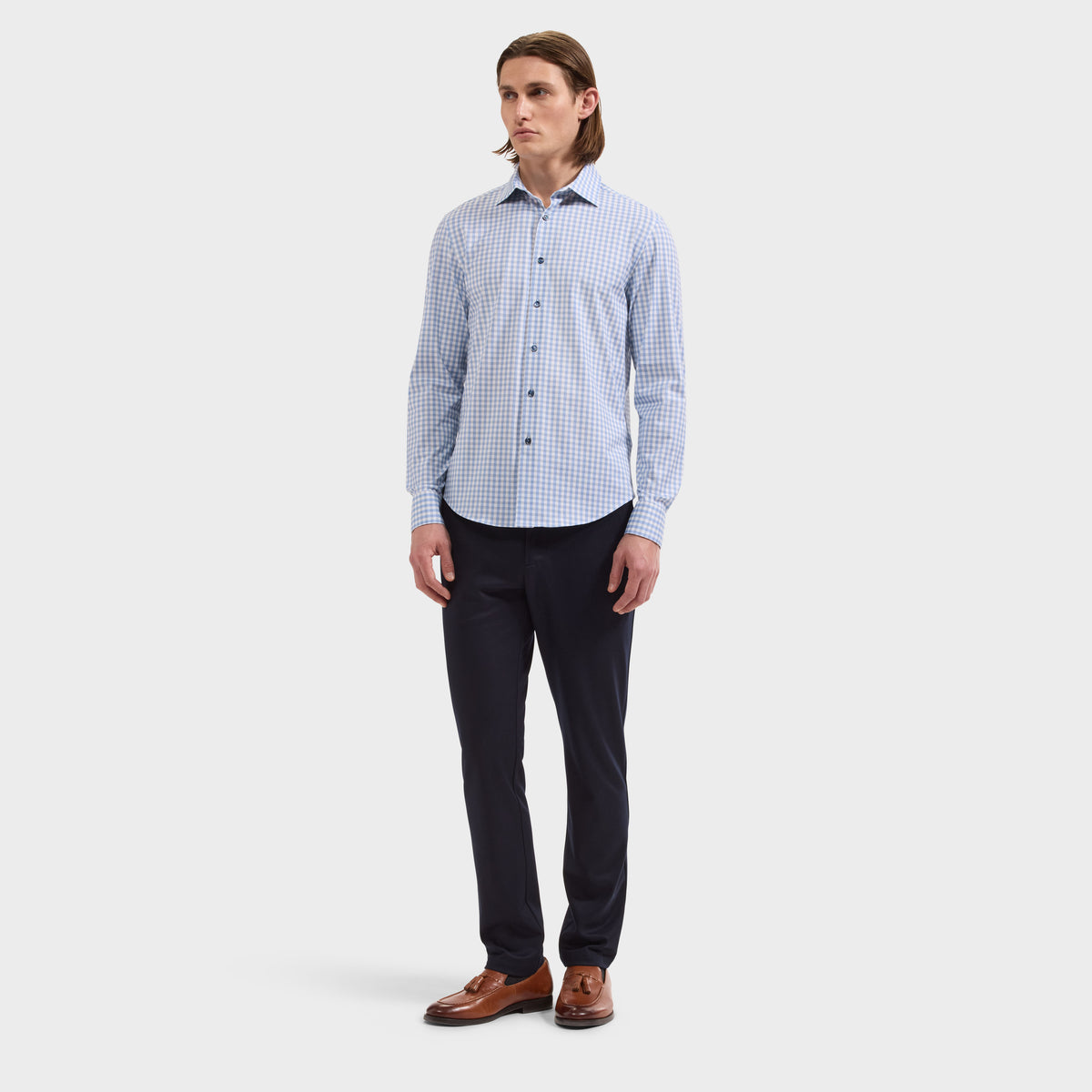 James OoohCotton Check shirt